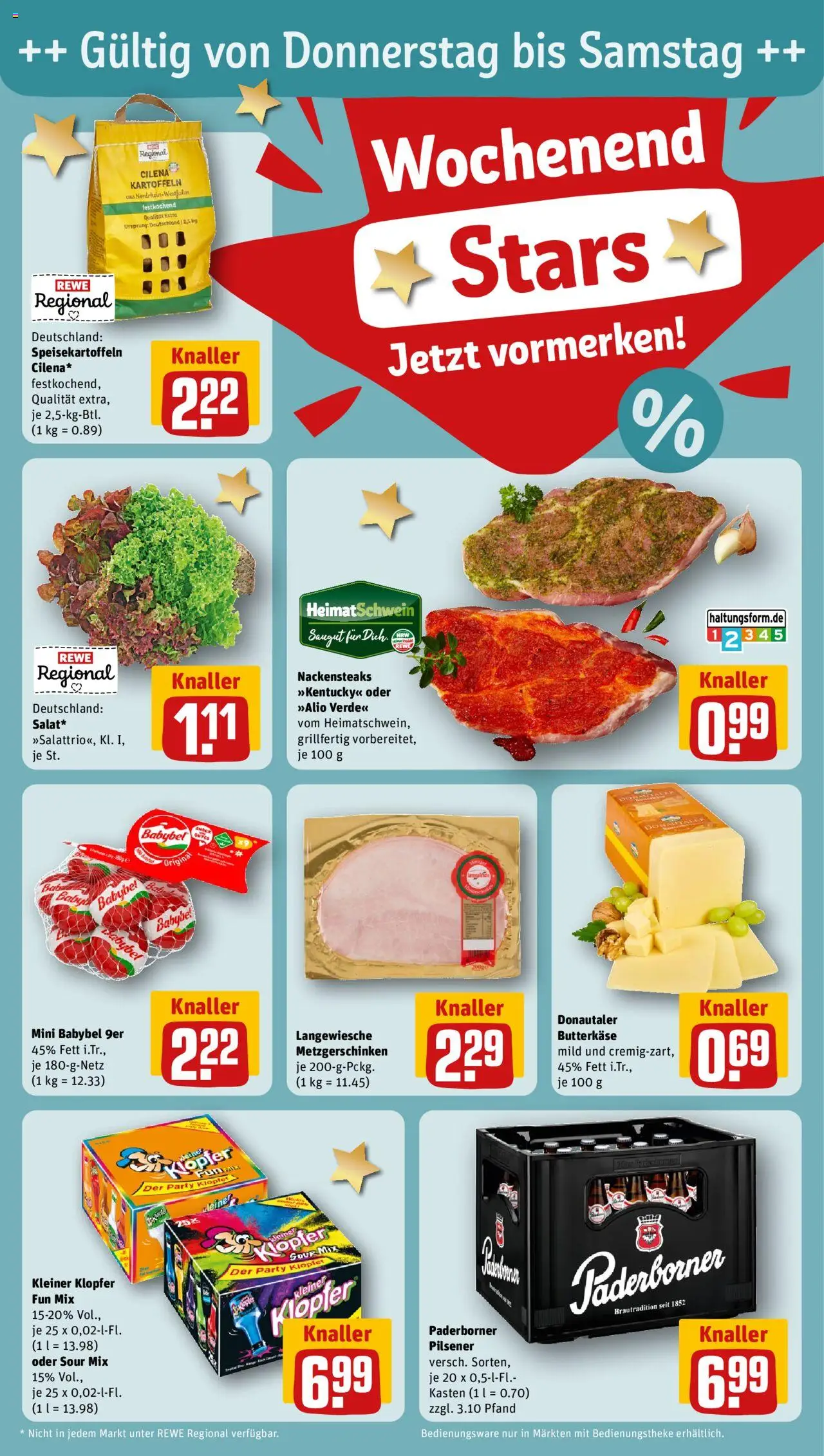 Rewe ihr Kaufpark Prospekt 	 - gültig ab dem 28.07.2025 | Seite: 30 | Produkte: Nackensteaks, Kartoffeln, Babybel