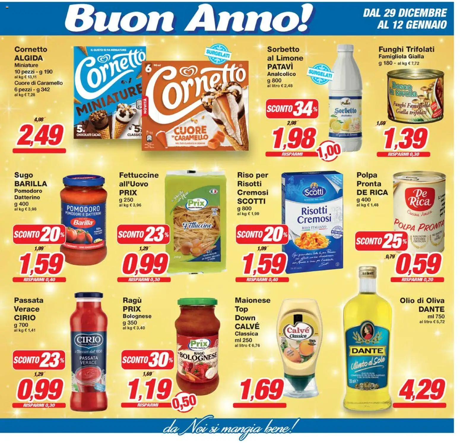 Volantino Prix del 29.12.2025 | Pagina: 7 | Prodotti: Funghi, Cacao, Sugo, Fettuccine