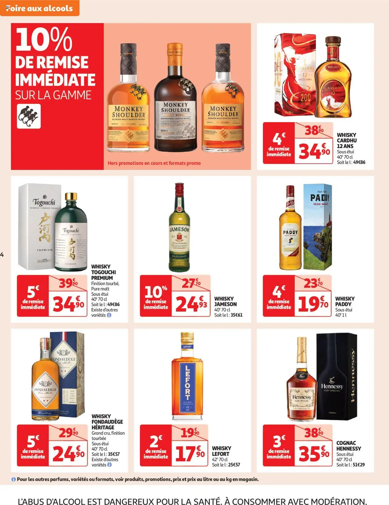  | Page: 4 | Produits: Whisky, Monkey shoulder, Thé, Whisky Cardhu 12 ans