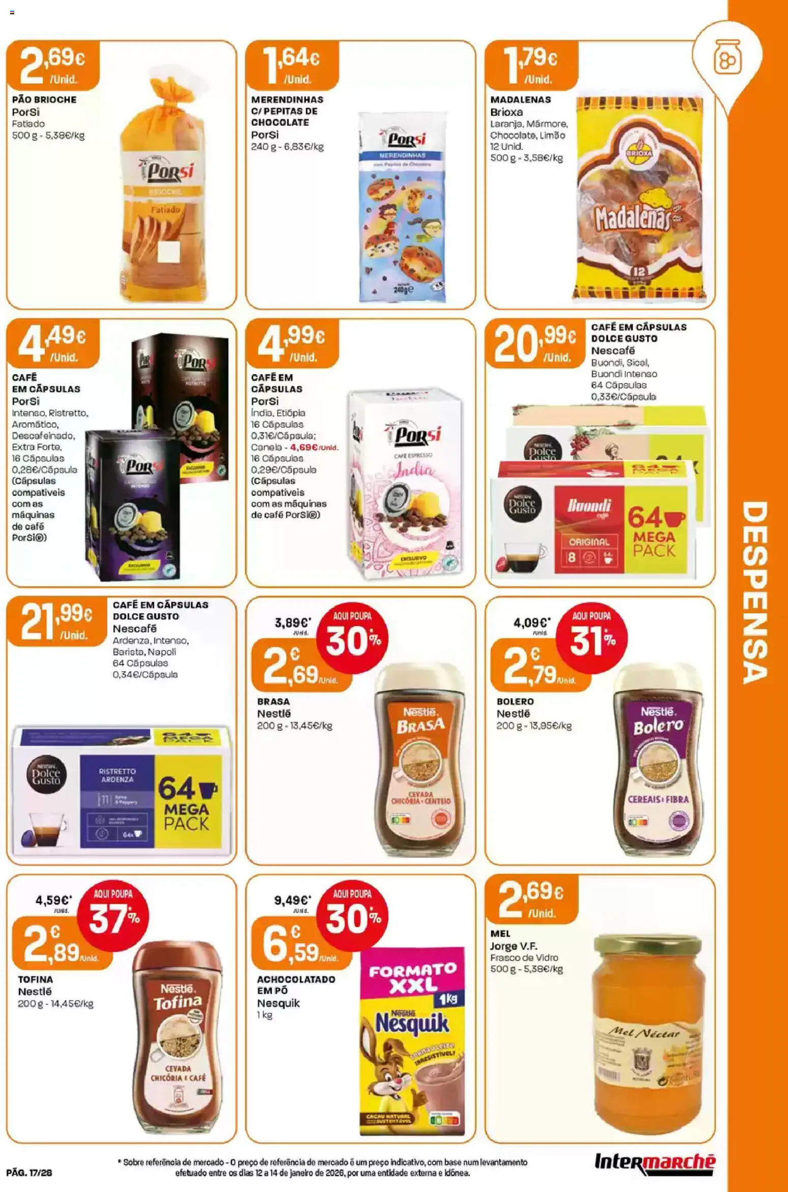 Intermarché Folheto Contact │ válido de 19.02.2026 | Página: 17 | Produtos: Pó, Base, Nestlé, Mel