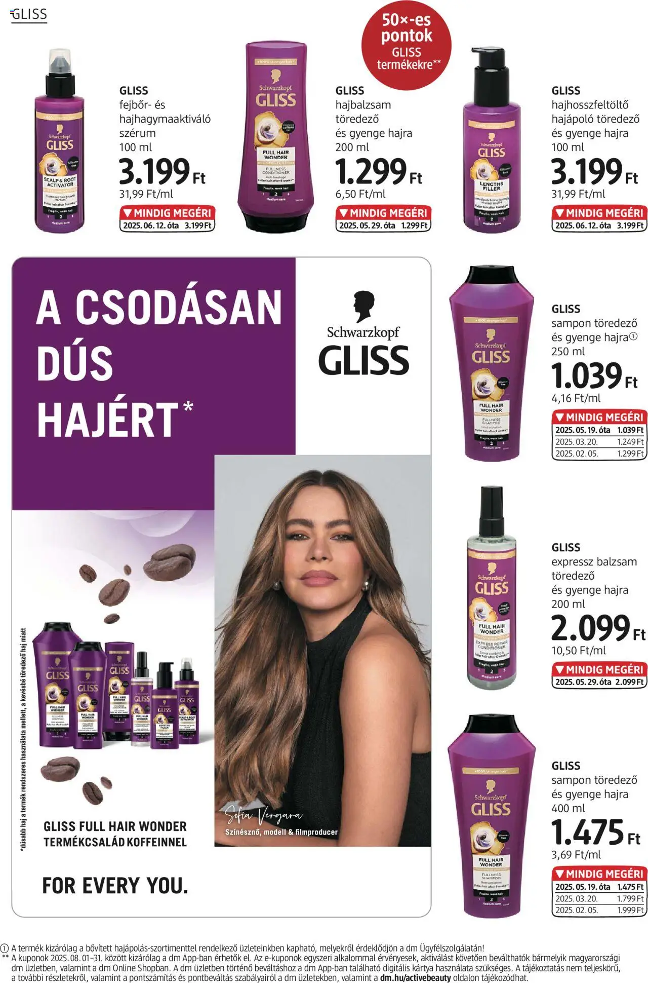 DM Drogerie Markt akciós ujság - amely érvényes a következő dátumtól: 31.07.2025 | Oldal: 8 | Termékek: Hajbalzsam, Sampon