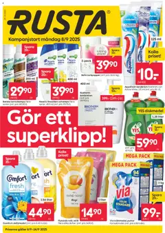 Rusta - erbjudanden - Förhandsvisning av reklamblad från butik Rusta aktuell från 08.09.2025