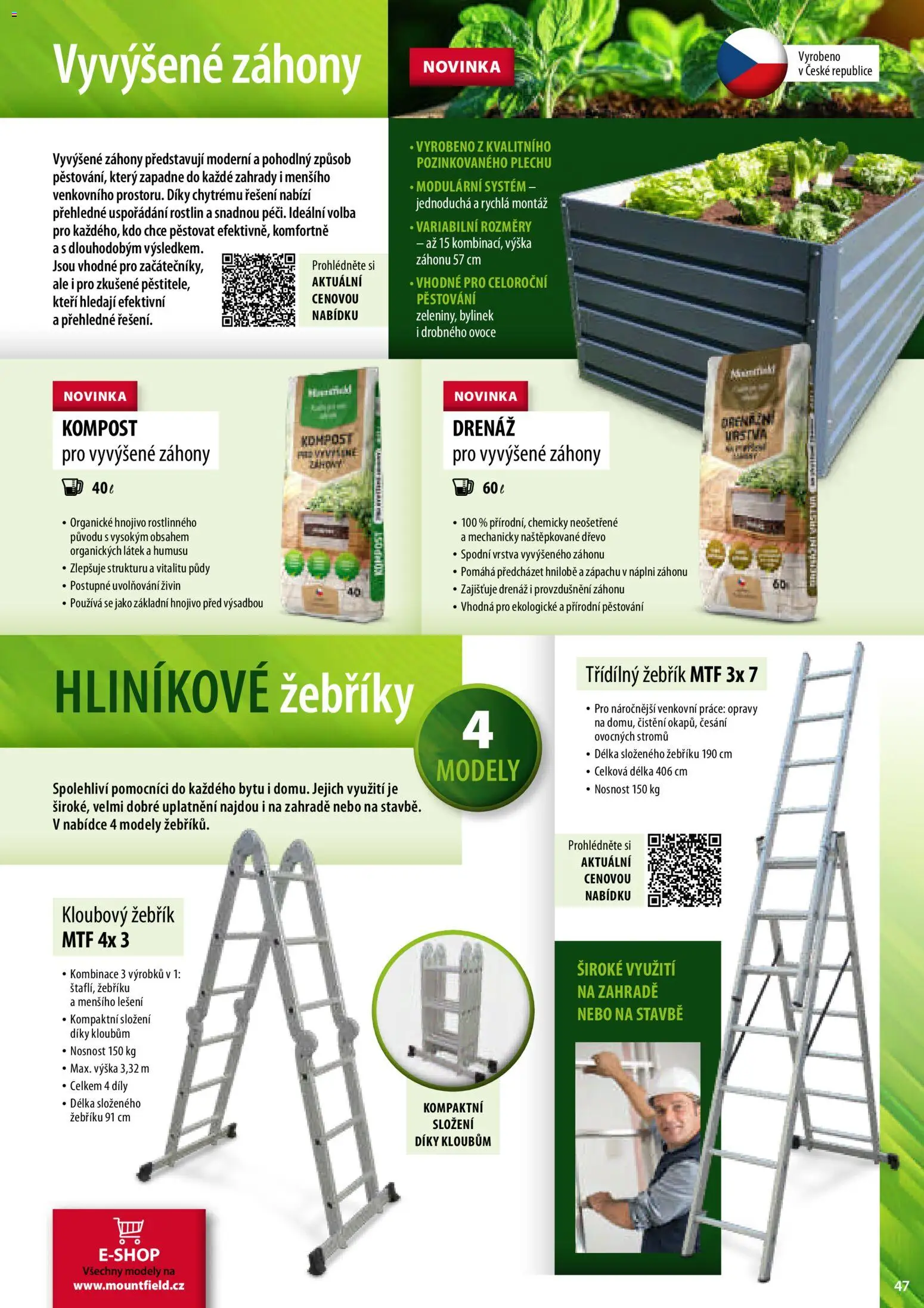 Mountfield katalog od 02.04.2026 | Strana: 47 | Produkty: Žebřík, Ovoce, Modely, Hnojivo