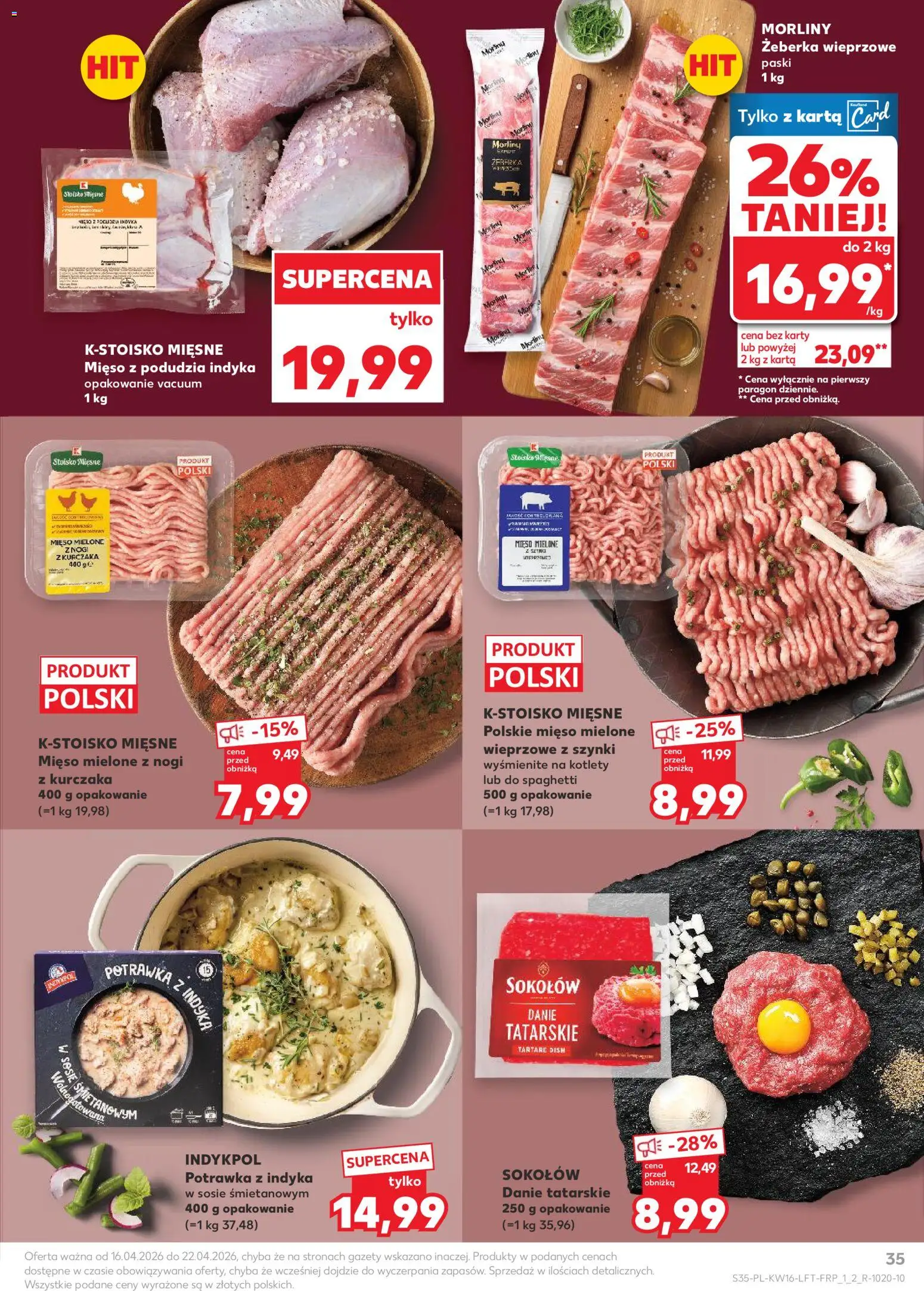 Kaufland Polsko leták od 16.04.2026 | Strana: 35 | Produkty: Karty