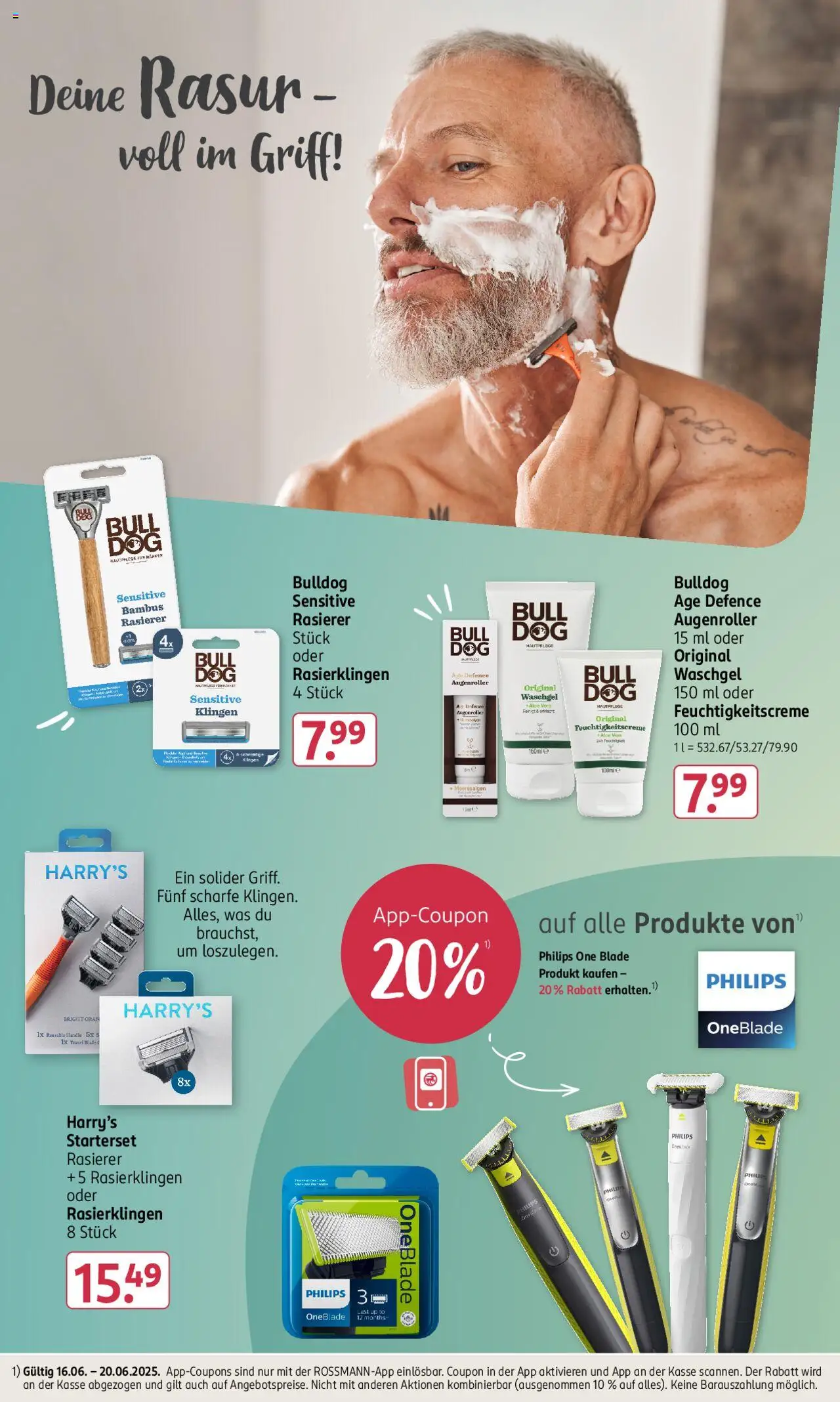 Rossmann Prospekt 	 - gültig ab dem 16.06.2025 | Seite: 19 | Produkte: Philips, Rasierer