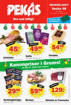 Pekås - erbjudanden - grums edition - Förhandsvisning av reklamblad från butik Pekås aktuell från 24.11.2025