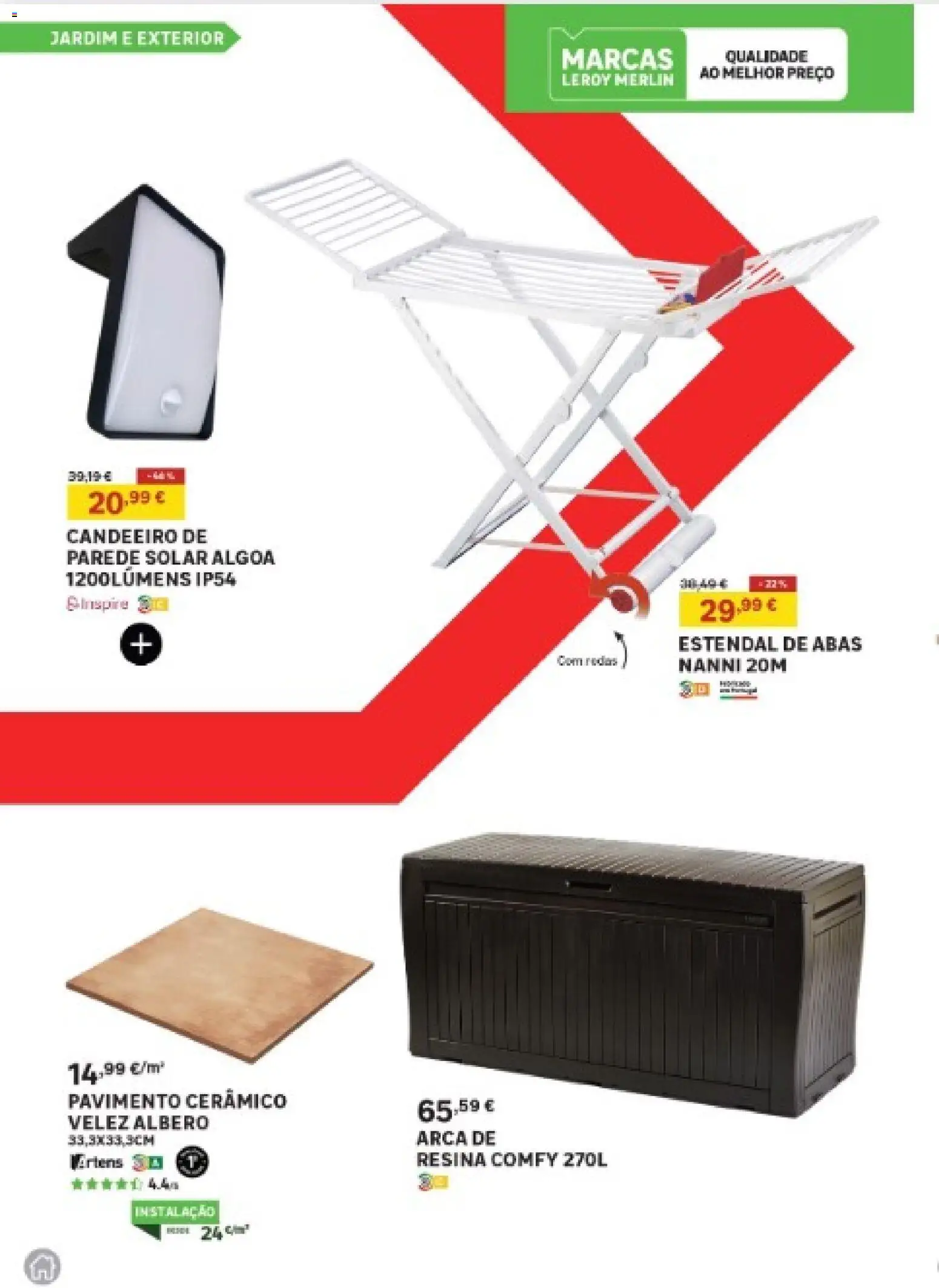 Leroy Merlin Madeira │ válido de 11.12.2025 | Página: 18 | Produtos: Candeeiro, Pavimento cerâmico