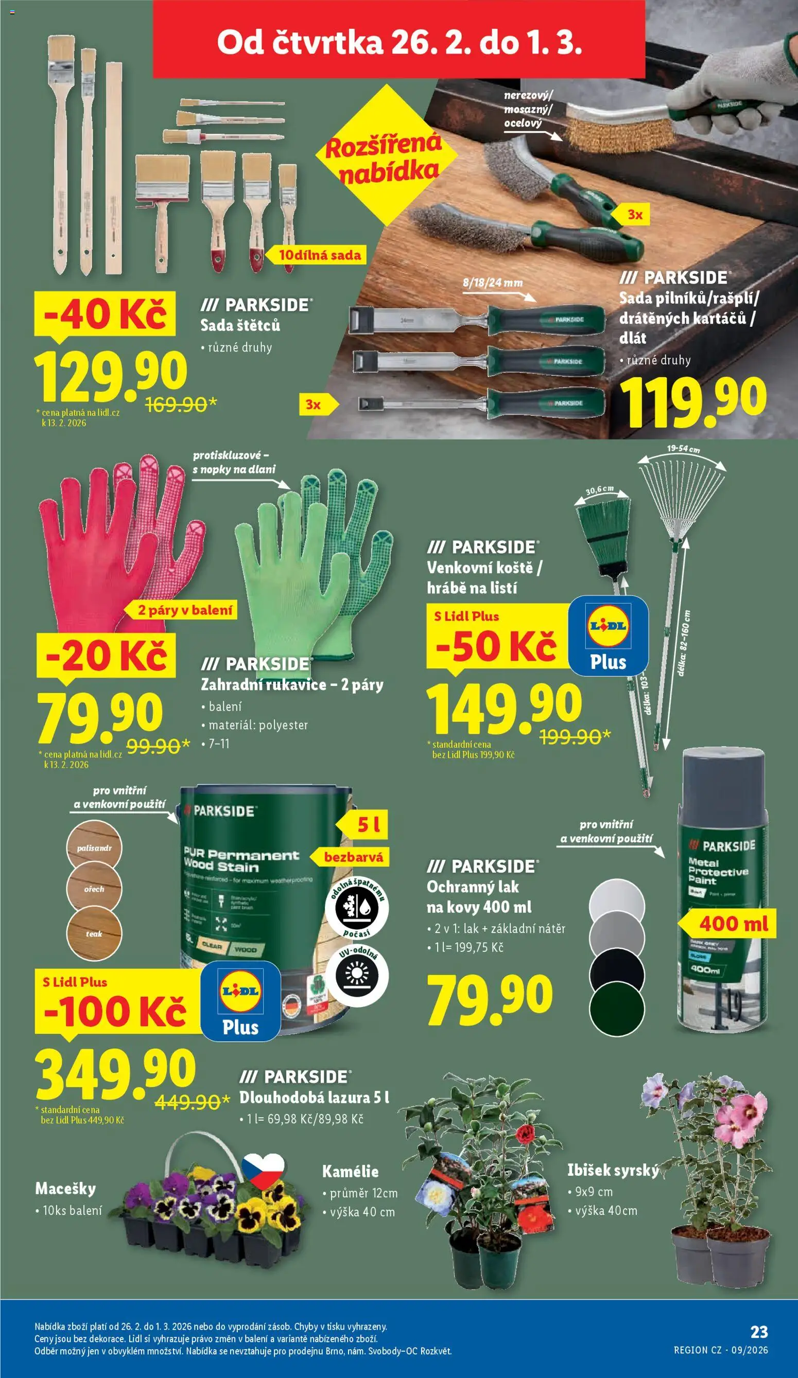 Lidl leták - Zahradní šuškanda od 24.02.2026 | Strana: 11 | Produkty: Parkside, Rukavice, Zahradní rukavice, Hrábě