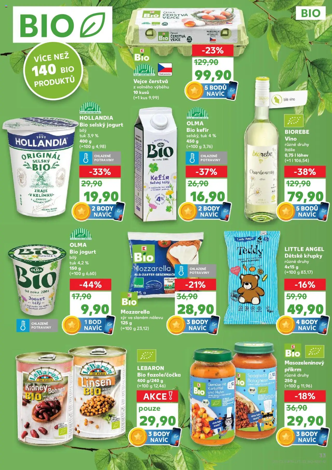 Kaufland leták od 24.09.2025 | Strana: 33 | Produkty: Kefír, Jogurt, Příkrm, Křupky