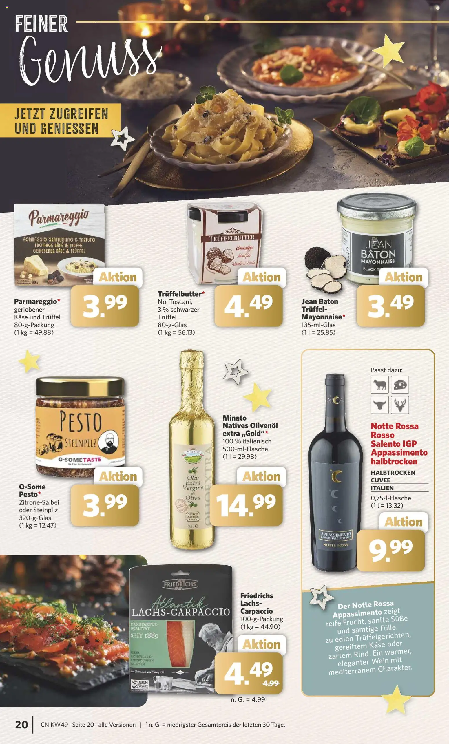 Combi Prospekt 	 – gültig ab 01.12.2025 | Seite: 20 | Produkte: Käse, Olivenol, Lachs, Mayonnaise