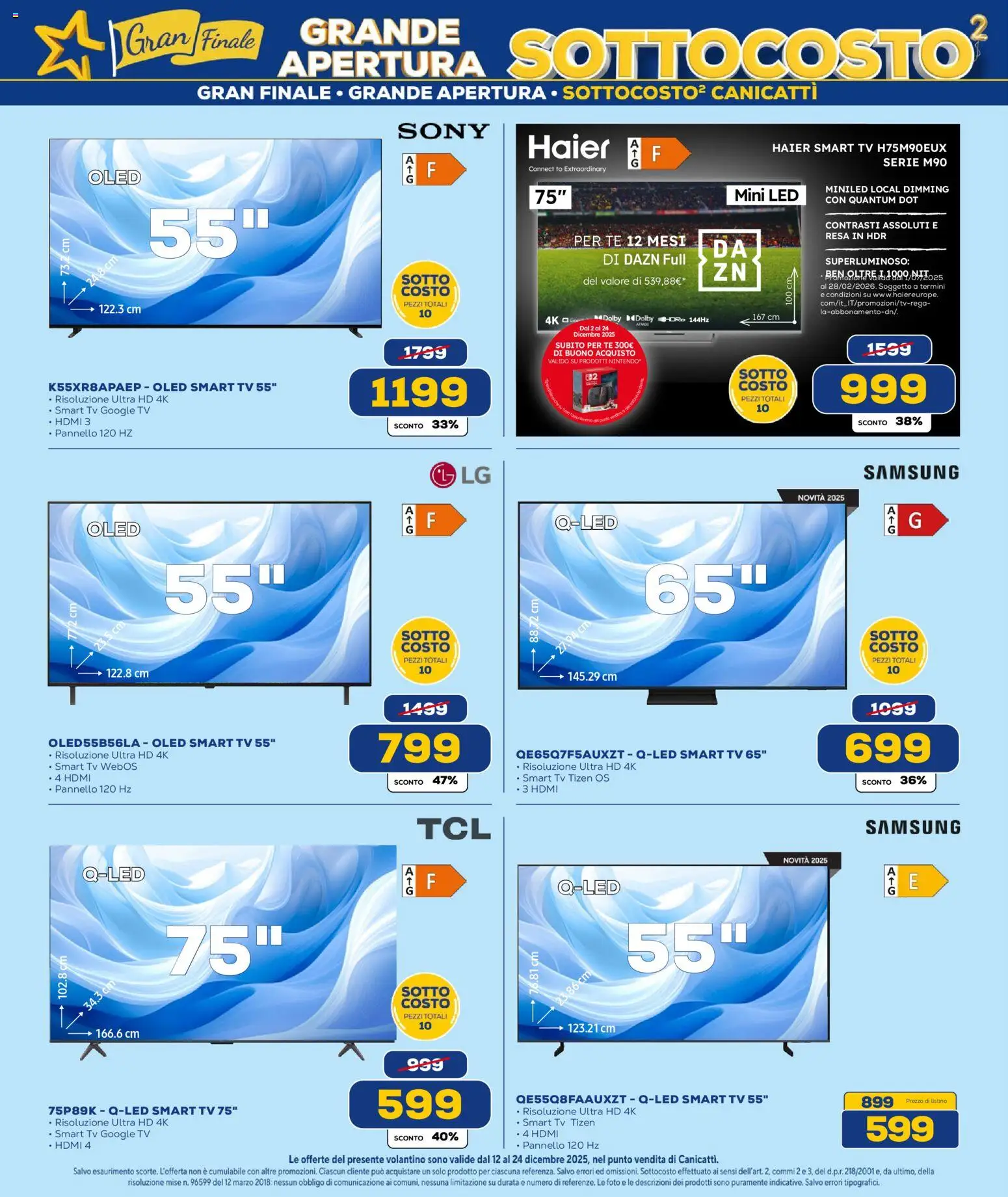 Volantino Euronics del 12.12.2025 | Pagina: 24 | Prodotti: Tè, smart TV, TV, Samsung