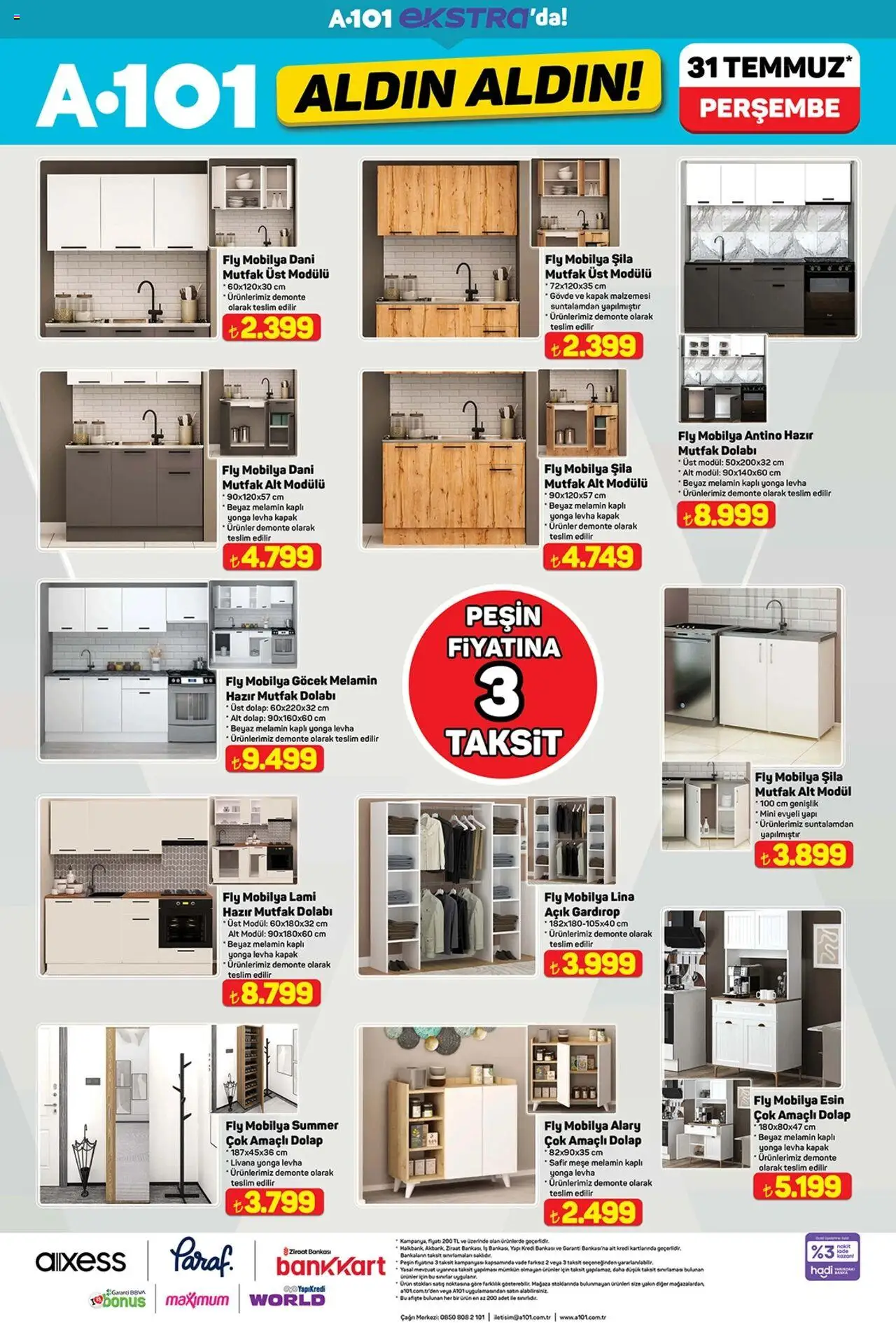 A101 Katalog Aldın Aldın - 31.07.2025 tarihinden itibaren geçerlidir | Sayfa: 20 | Ürünler: Gardırop