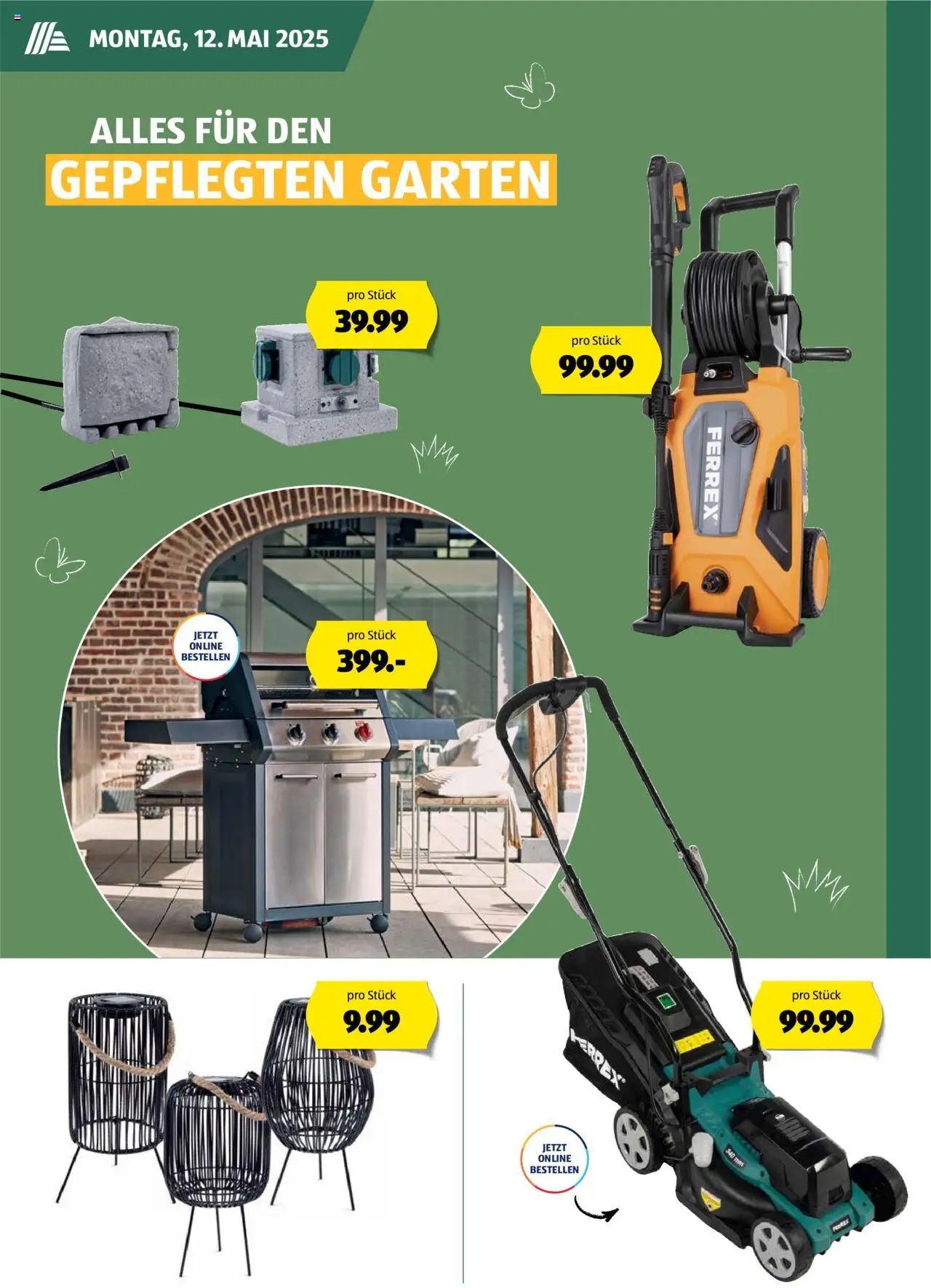 Aldi Aktuelle Garten Sortiment ab 12.05.2025 | Seite: 3 | Produkte: Grill