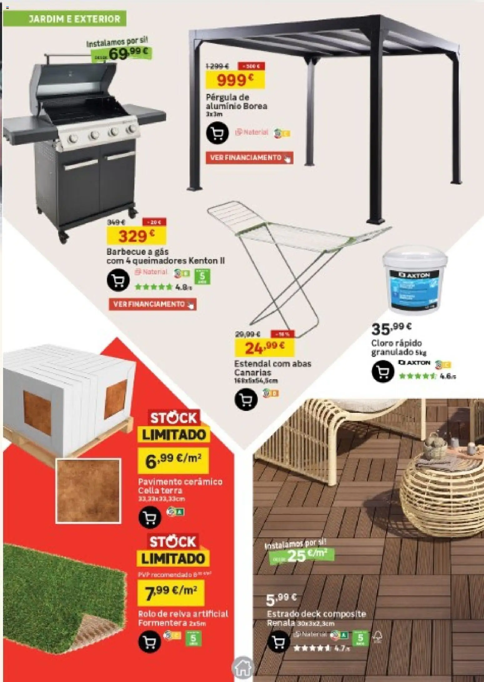 Leroy Merlin Catálogo │ válido de 19.02.2026 | Página: 17 | Produtos: Pavimento cerâmico, Relva artificial