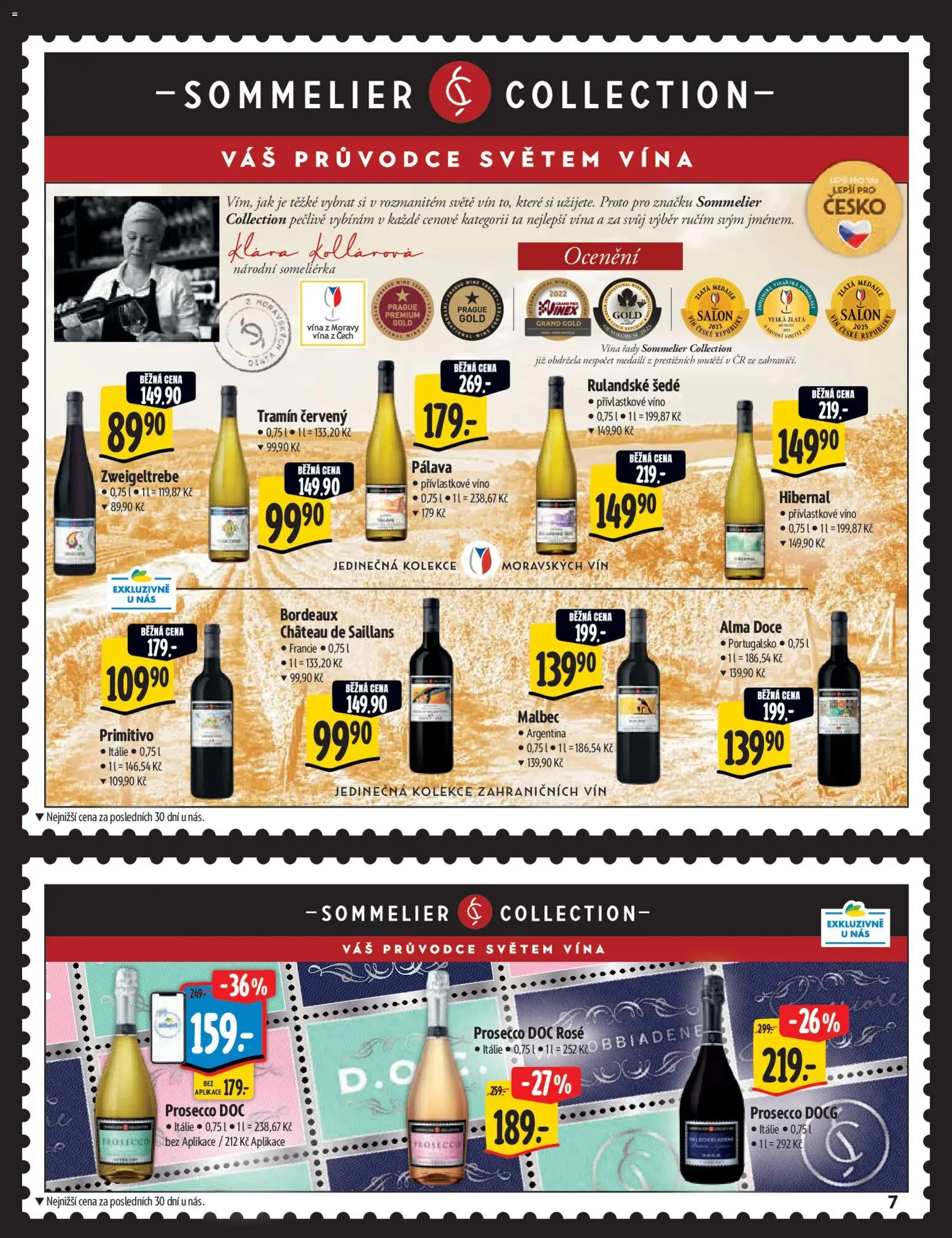Albert katalog - Hypermarket - Delikatesy od 03.12.2025 | Strana: 7 | Produkty: Prosecco, Víno, Primitivo, Tramín červený