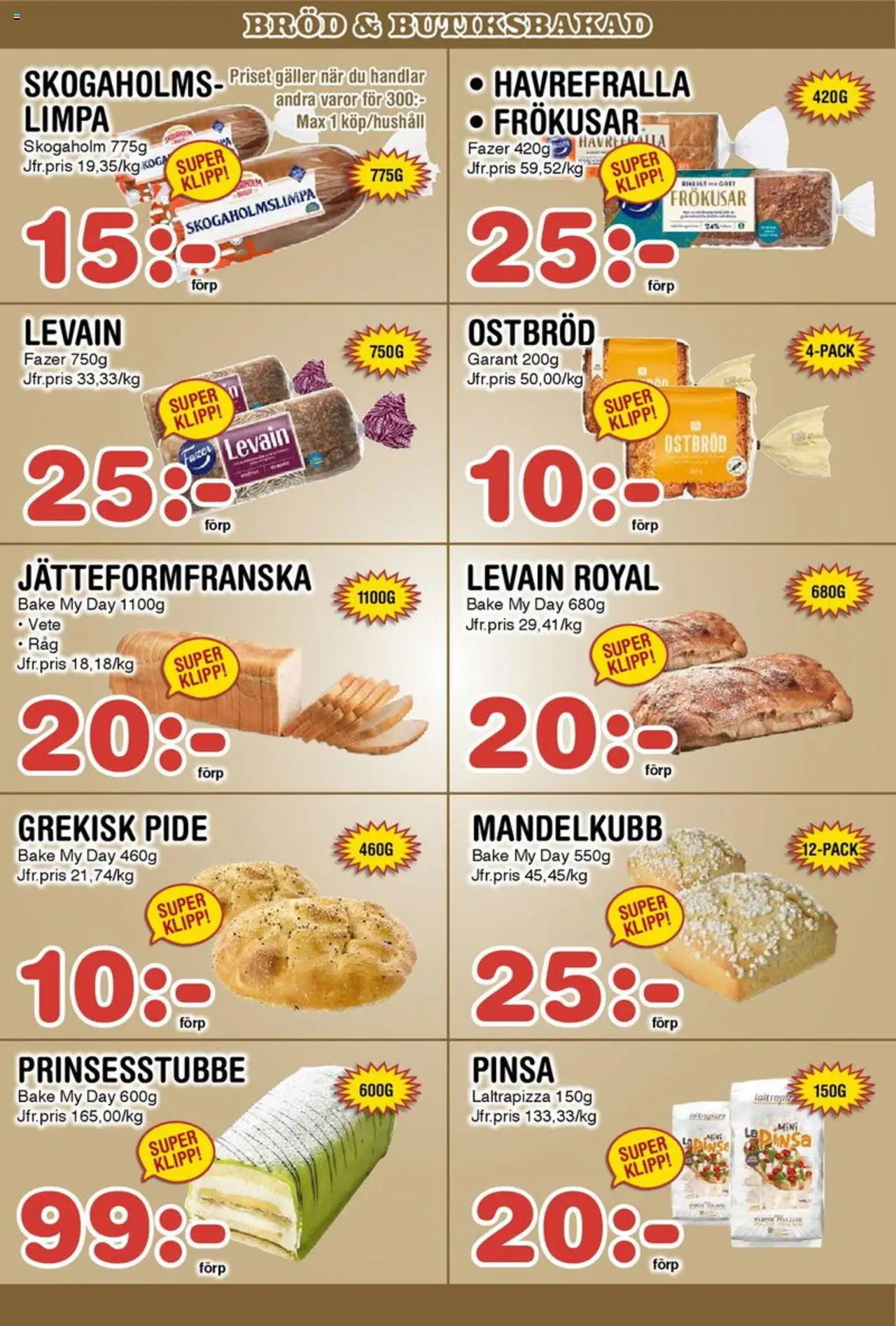 Nya Pulsen reklamblad aktuell från 18.08.2025 | Sida: 10 | Produkter: Galler, Levain, Bröd