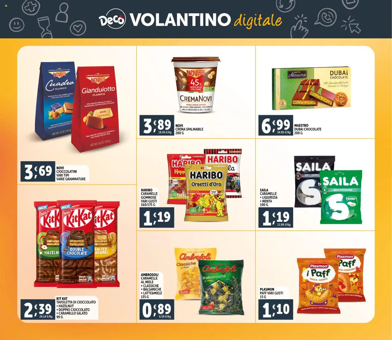 Volantino Decò del 23.02.2026 | Pagina: 26 | Prodotti: Carota, Nocciole, Miele, Cioccolatini