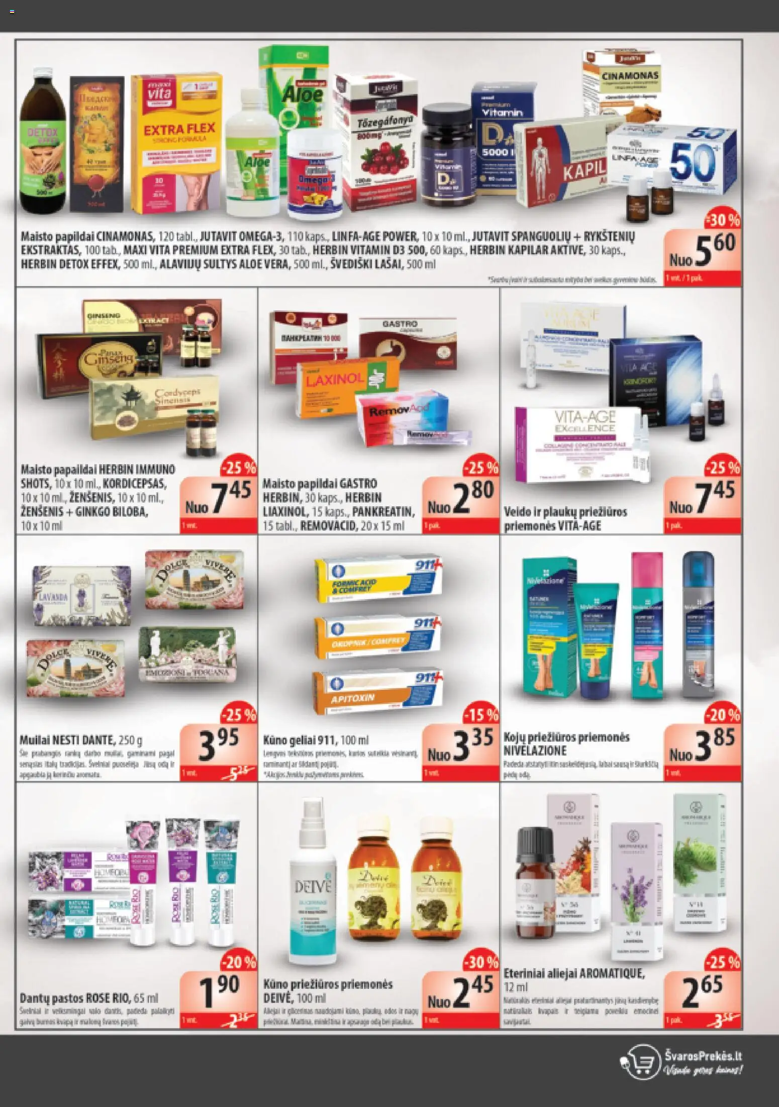 Švaros Prekés akcijos nuo 01.01.2025 | Puslapis: 2 | Prekių: Sultys