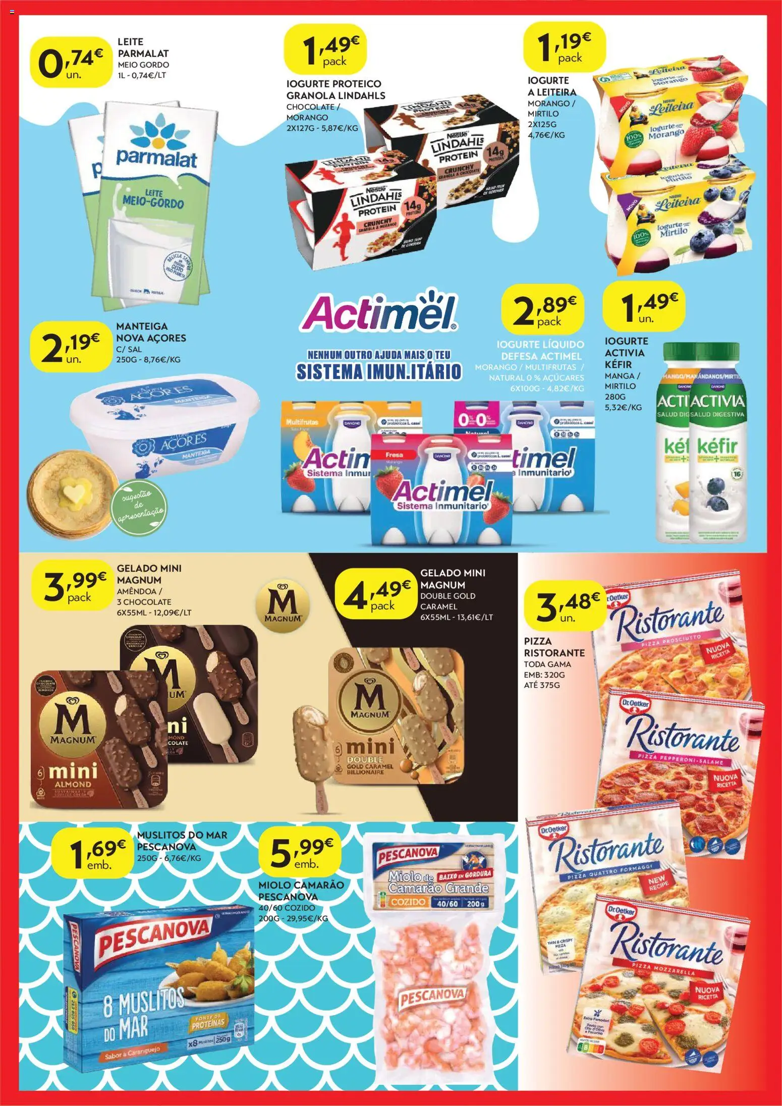 Spar - folheto │ válido de 03.02.2026 | Página: 3 | Produtos: Caranguejo, Gelado, Leite, Pizza