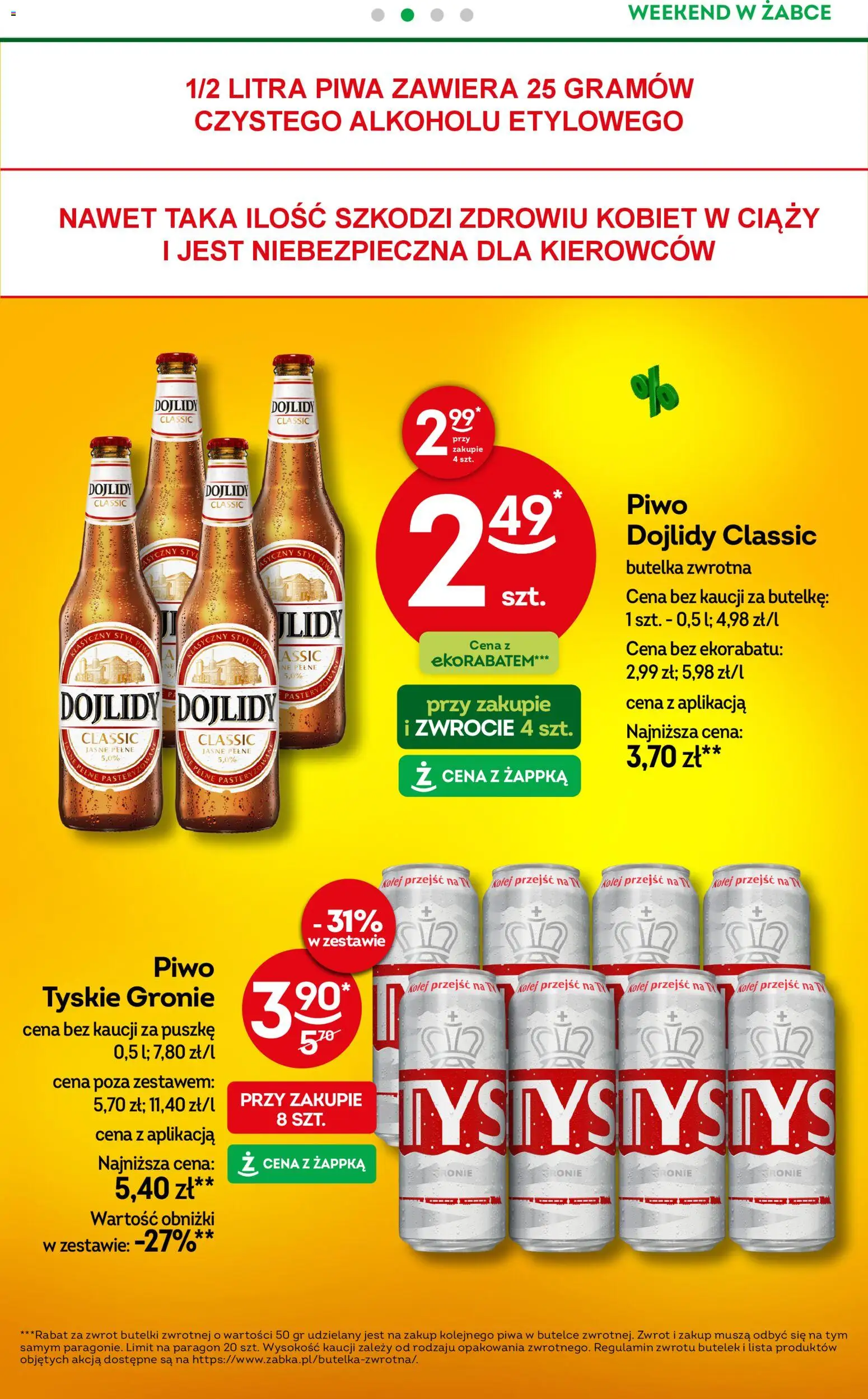 Żabka Gazetka - Weekendowe promocje od 19.12.2025 | Strona: 3 | Produkty: Tyskie, Piwo