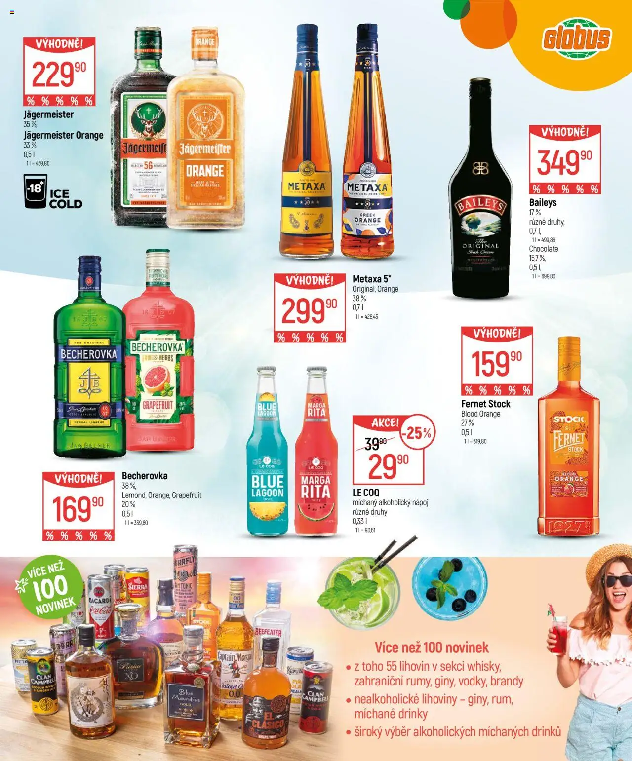 Globus leták - Chutě podzimu od 24.09.2025 | Strana: 7 | Produkty: Tonic, Captain Morgan, Baileys, Cola