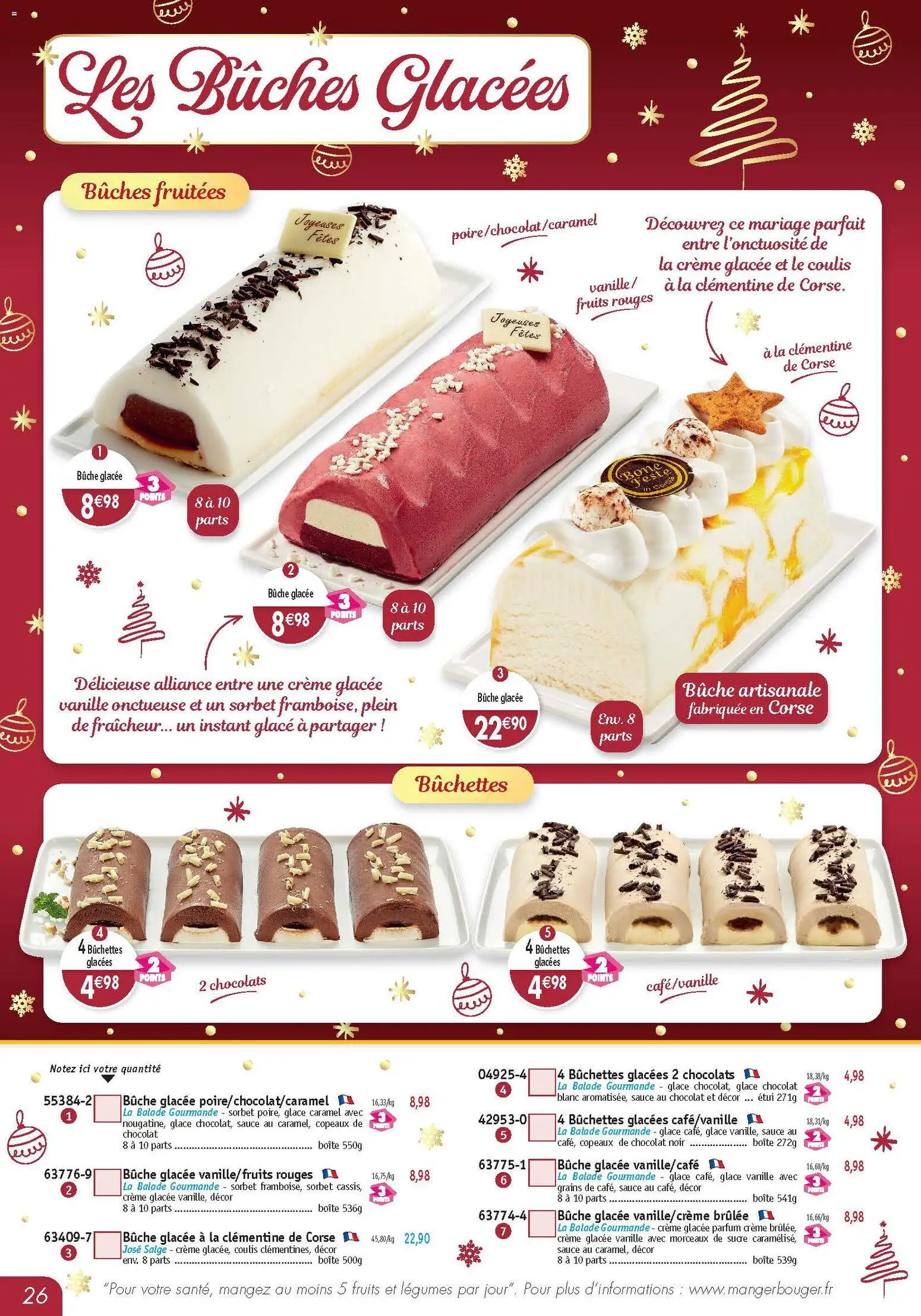 {H1} | Page: 26 | Produits: Clémentine, Étui, Chocolat, Crème