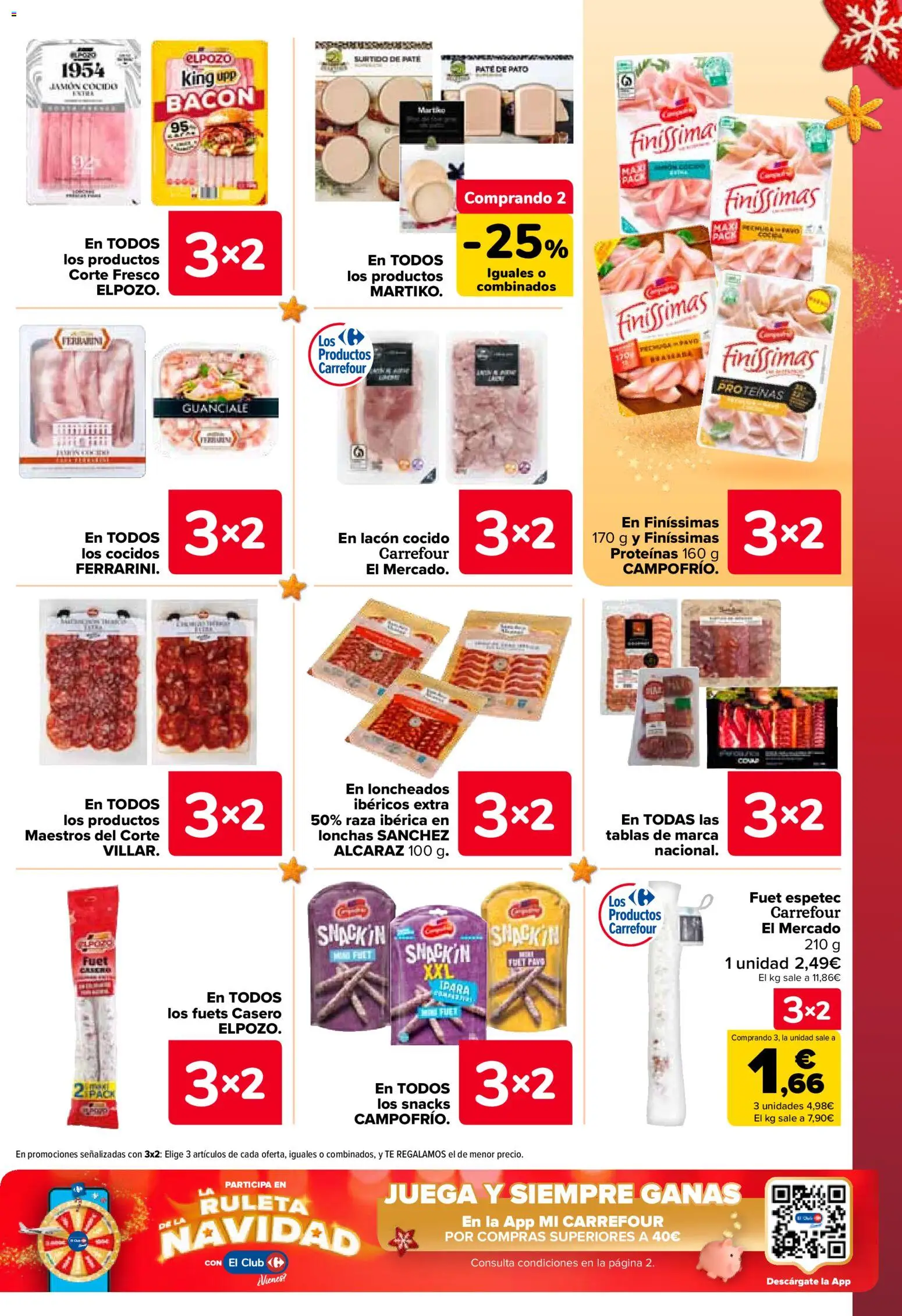 Carrefour folleto │ válido desde el 25.11.2025 | Página: 15 | Productos: Jamón cocido, Paté, Té, Juega