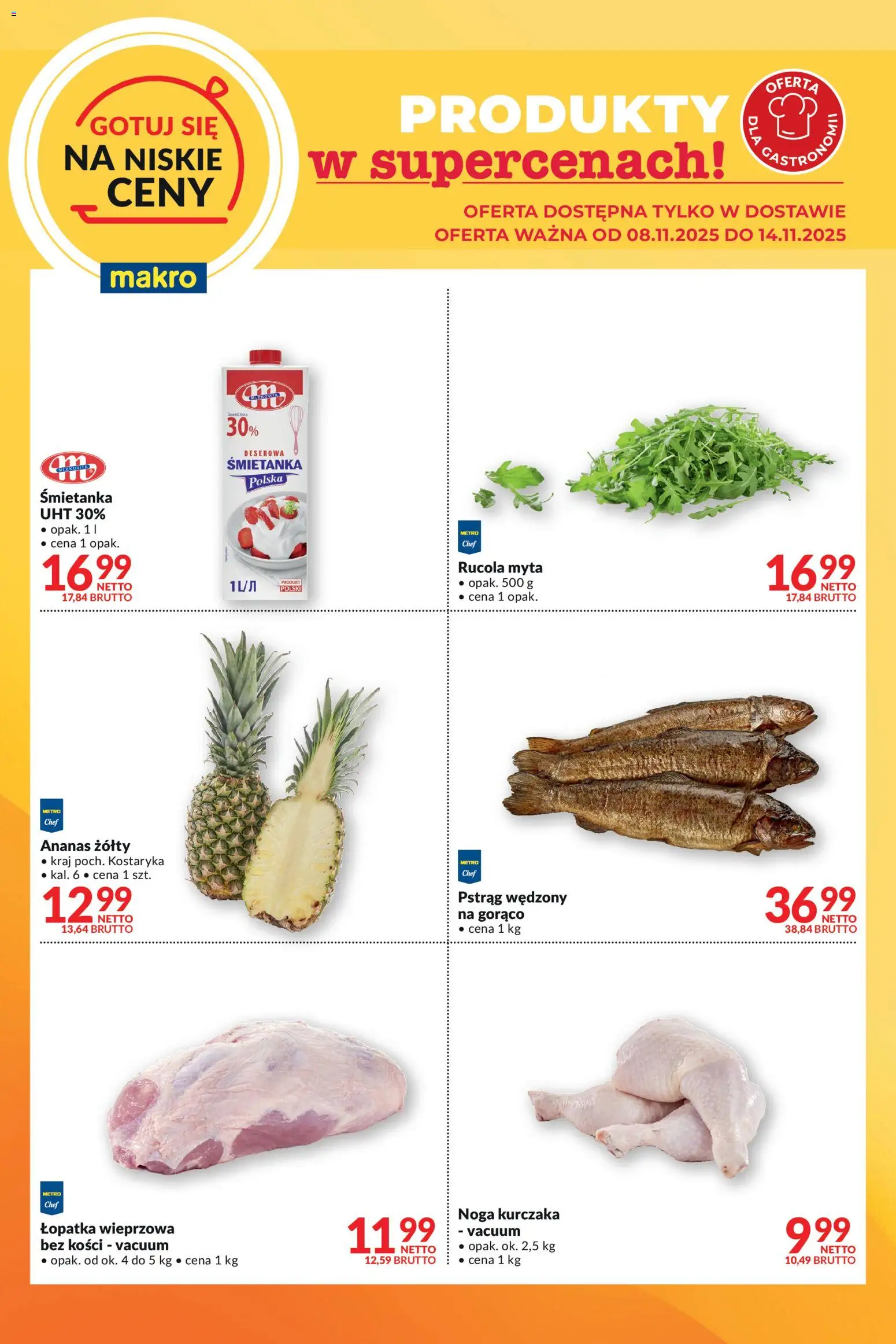 Makro Gazetka - Gotuj się na niskie ceny w dostawie od 08.11.2025 | Strona: 2 | Produkty: Pstrąg, Pstrąg wędzony, Łopatka wieprzowa, Ananas