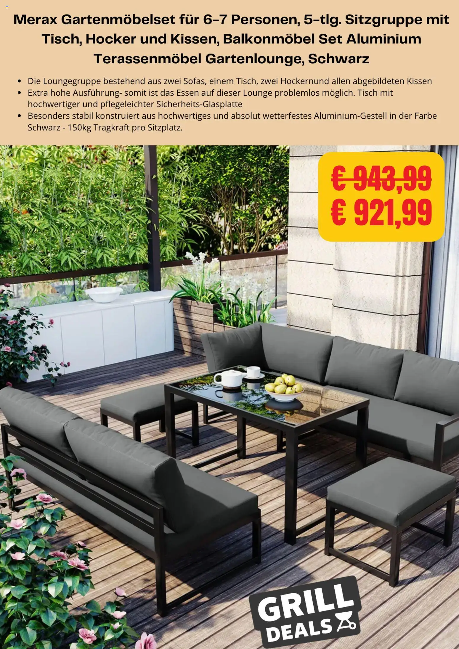 Kaufland Flugblatt gültig ab 13.04.2026 | Seite: 3 | Produkte: Grill, Kissen, Tisch