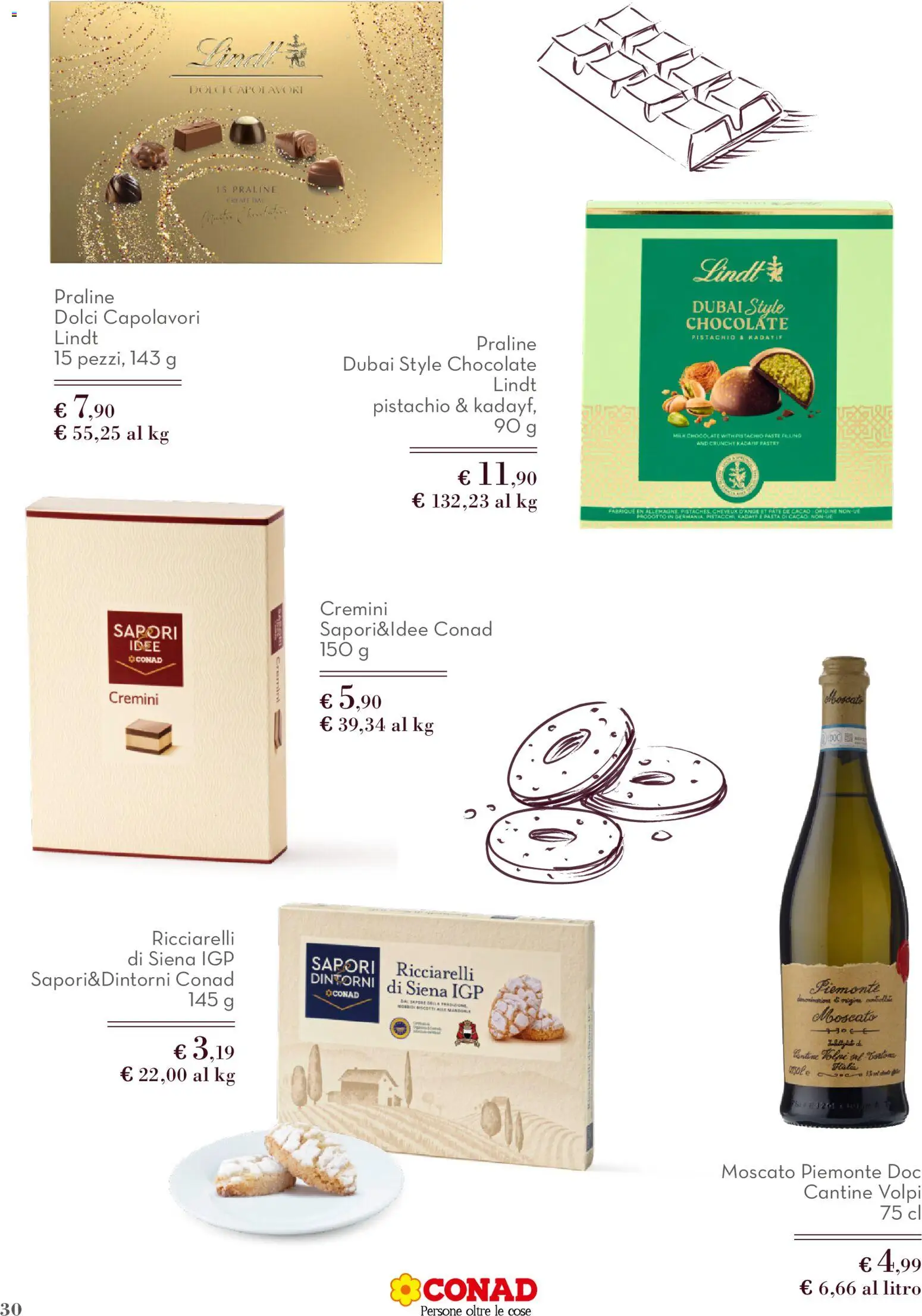 Volantino Conad del 01.12.2025 | Pagina: 30 | Prodotti: Biscotti, Mandorle