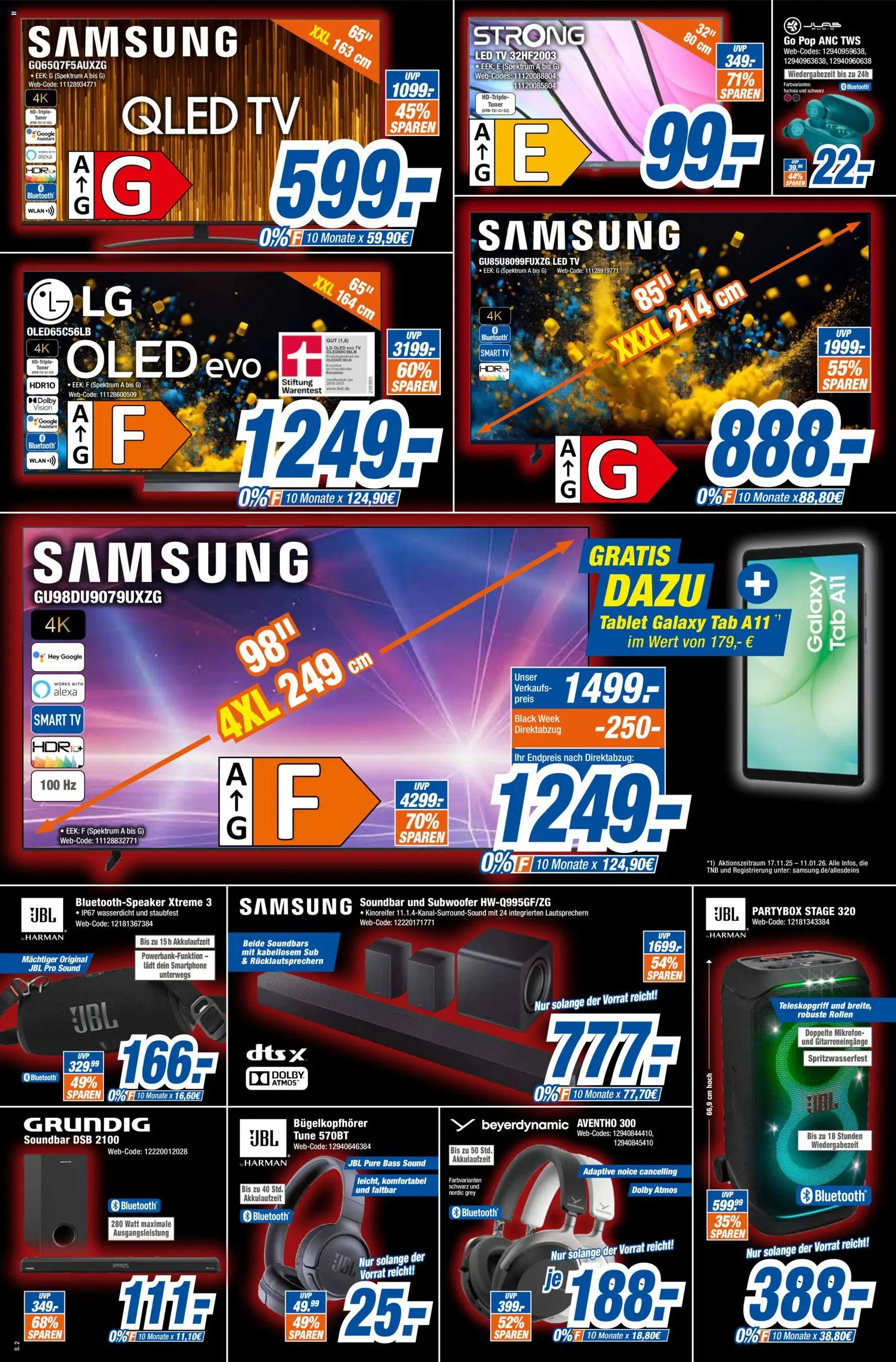 Expert - Black Friday – gültig ab 22.11.2025 | Seite: 2 | Produkte: Mikrofon, Samsung, Smartphone, TV