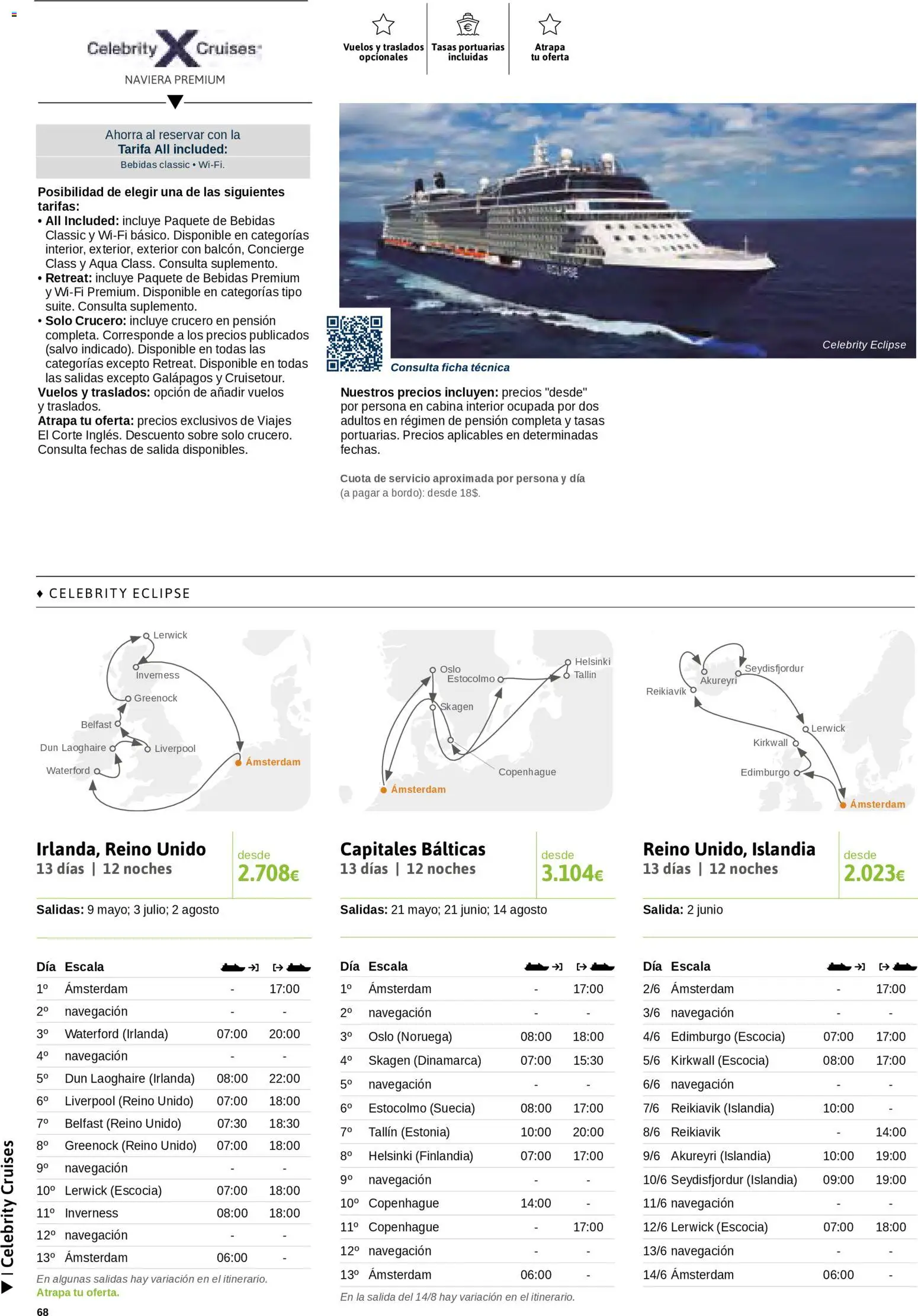 Viajes El Corte Inglés Cruceros marítimos │ válido desde el 01.01.2026 | Página: 69 | Productos: Navegación