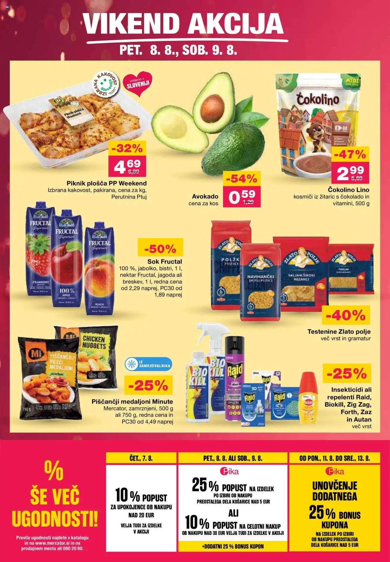 Mercator katalog │ velja od 07.08.2025 | Stran: 46 | Izdelki: Kos, Čokolino, Kosmici, Testenine