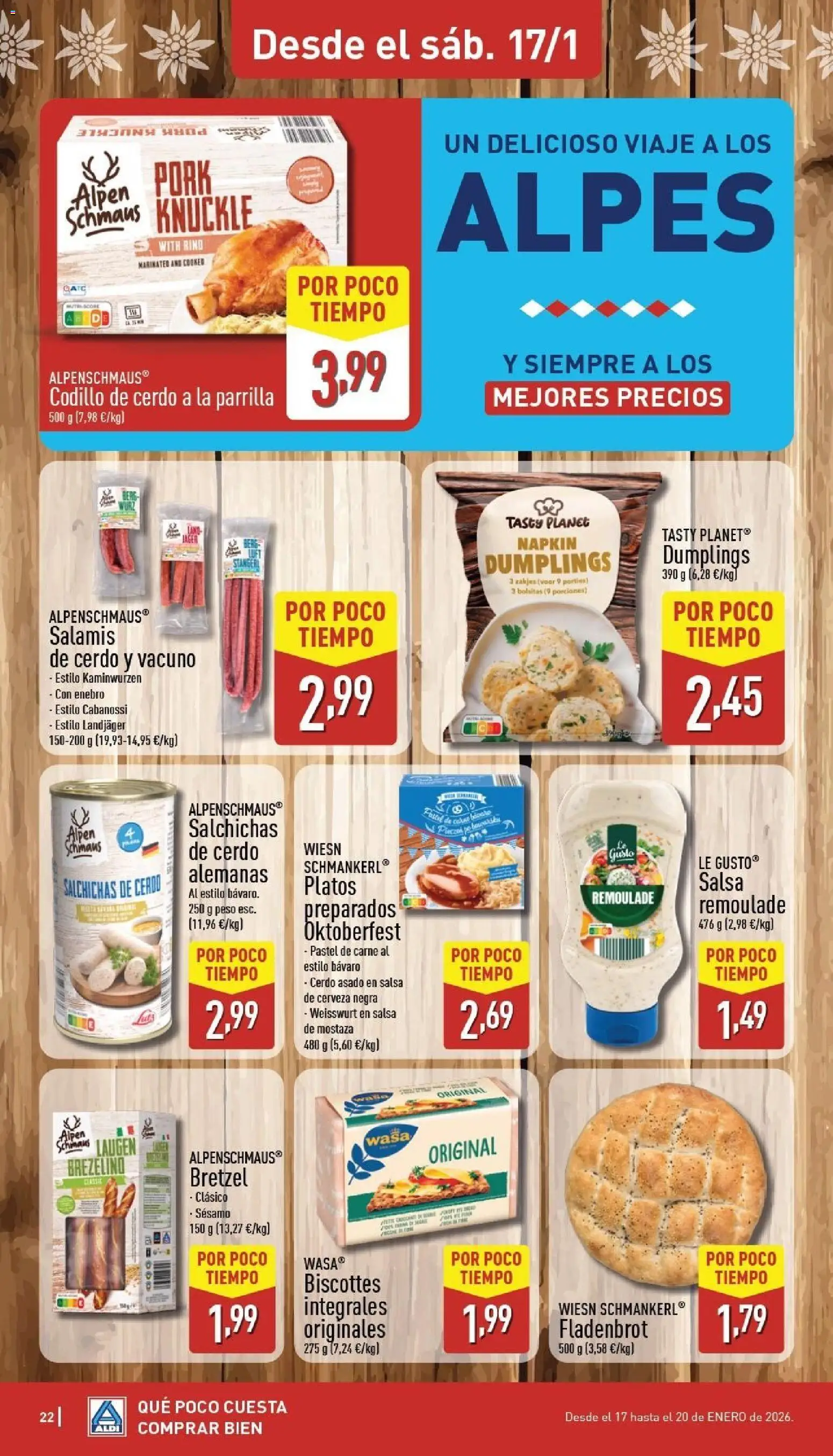 Aldi folleto Península │ válido desde el 12.01.2026 | Página: 22 | Productos: Cerveza, Cerdo, Peso, Salami