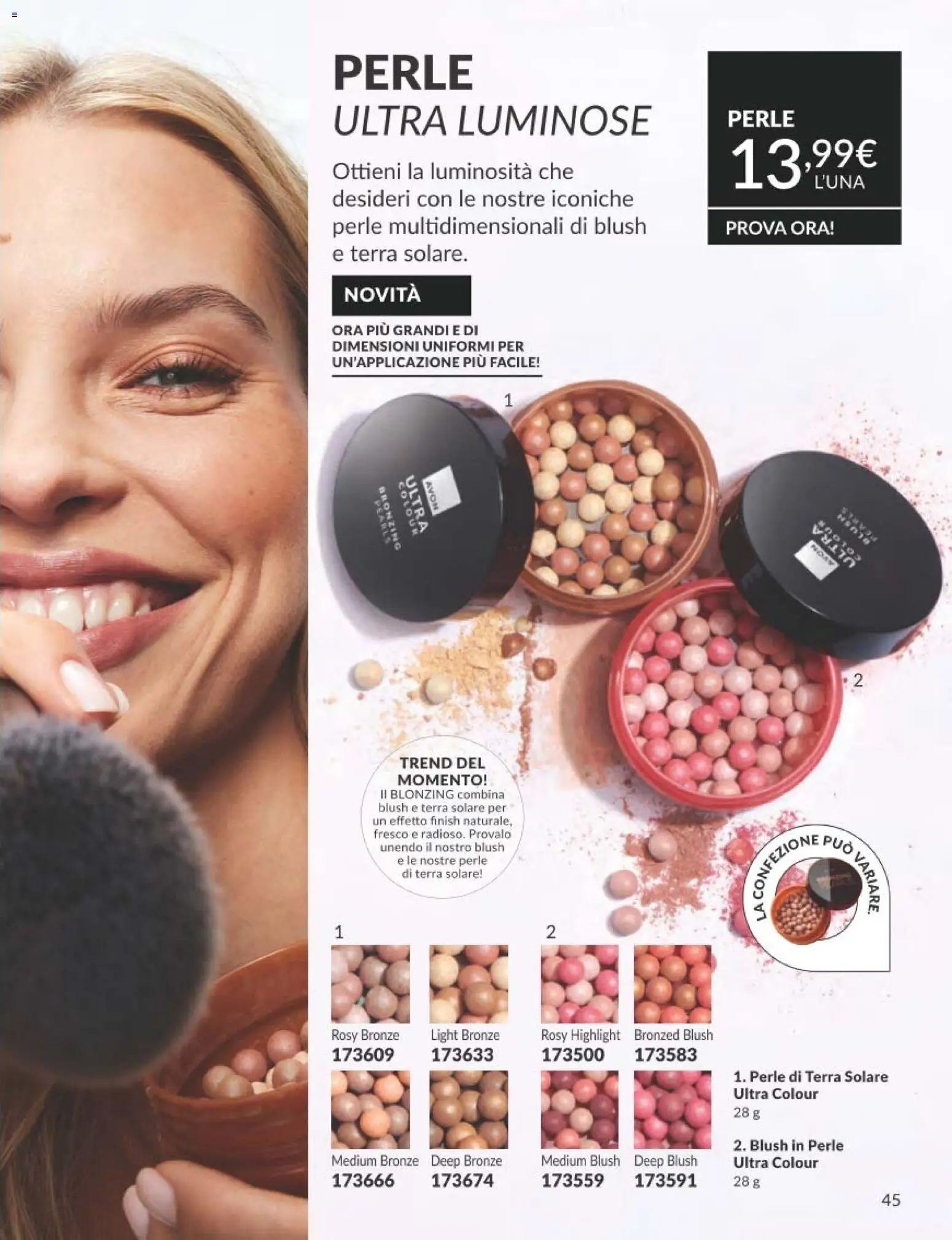 Volantino Avon del 31.12.2025 | Pagina: 45 | Prodotti: Terra, Blush