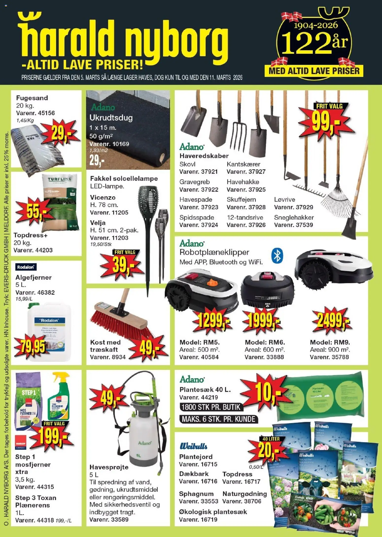 Harald Nyborg tilbudsavis – gyldig fra 05.03.2026 | Side: 42 | Produkter: Mørtel
