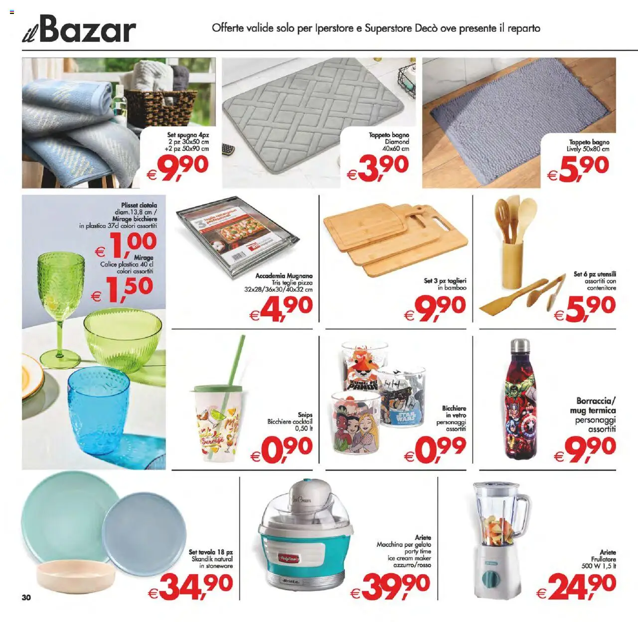 Volantino Decò del 12.08.2025 | Pagina: 38 | Prodotti: Pizza, Ciotola, Bagno, Tappeto