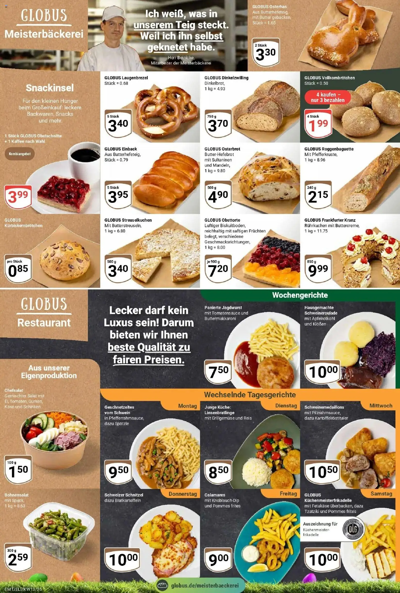 Globus prospekt Mittelhausen	 – gültig ab 23.03.2026 | Seite: 9 | Produkte: Pommes, Küche, Reis, Salat