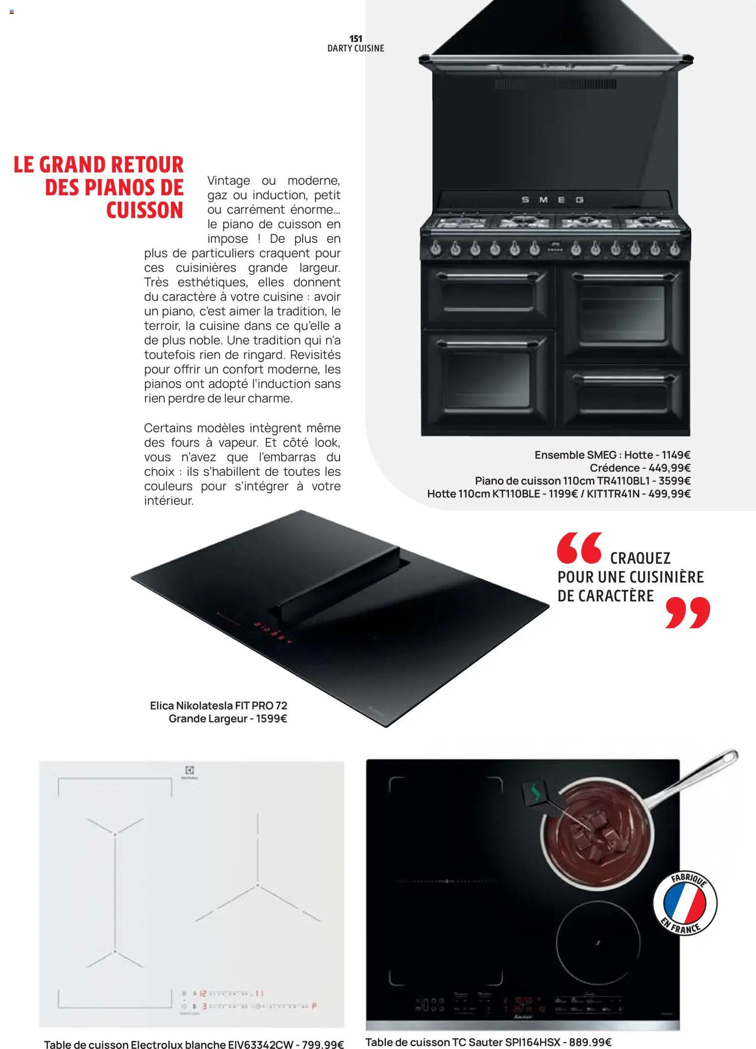 {H1} | Page: 151 | Produits: Cuisinière, Piano, Table