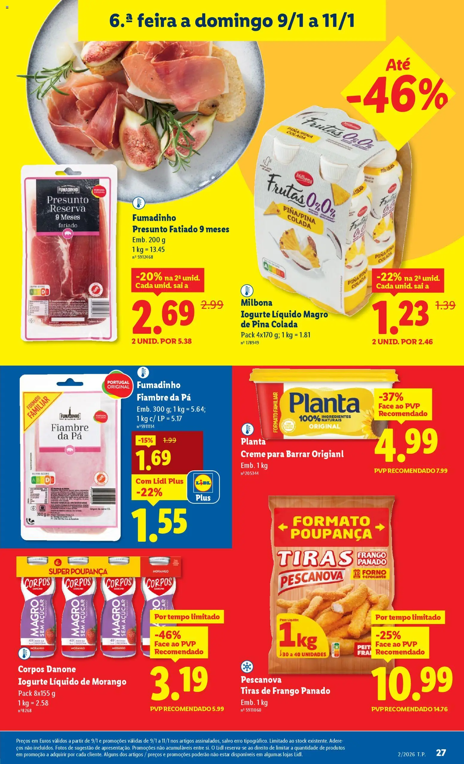 Lidl folheto │ válido de 05.01.2026 | Página: 27 | Produtos: Forno, Frango, Iogurte, Pá