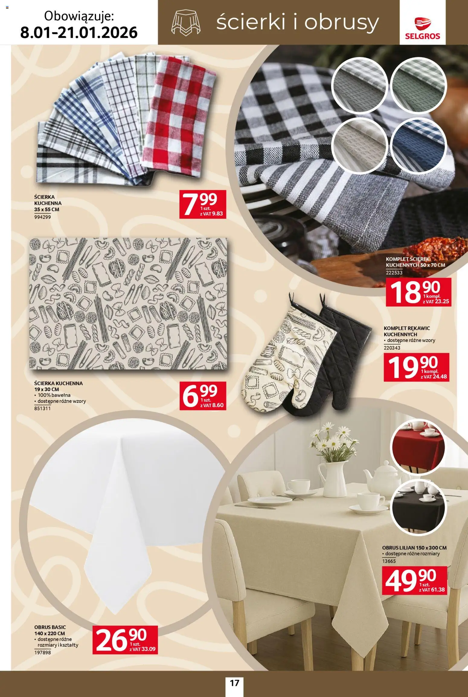 Selgros cash&carry Gazetka - Home&Deco od 08.01.2026 | Strona: 17
