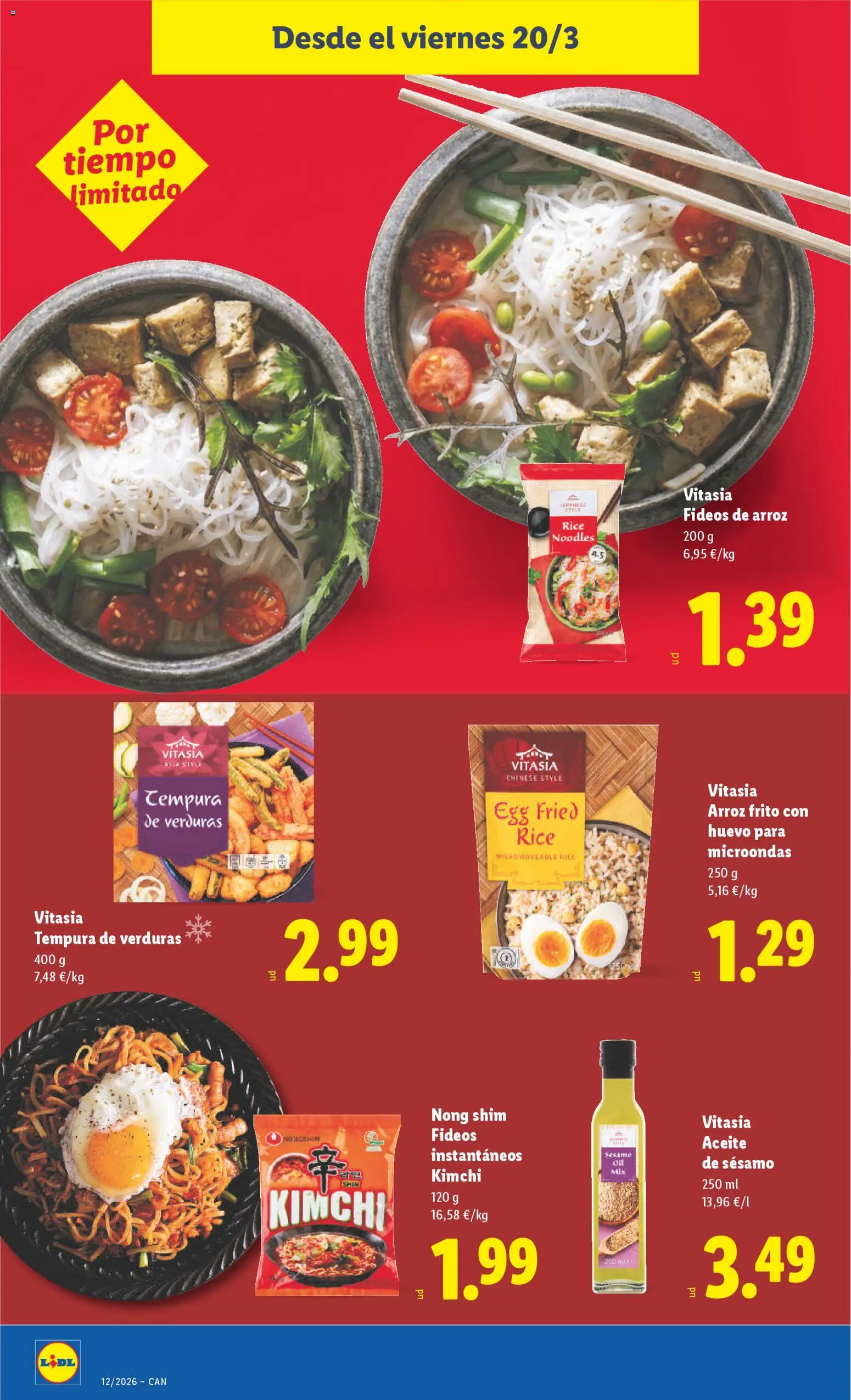 Lidl folleto │ válido desde el 16.03.2026 | Página: 32 | Productos: Aceite, Arroz, Fideos, Fideos de arroz