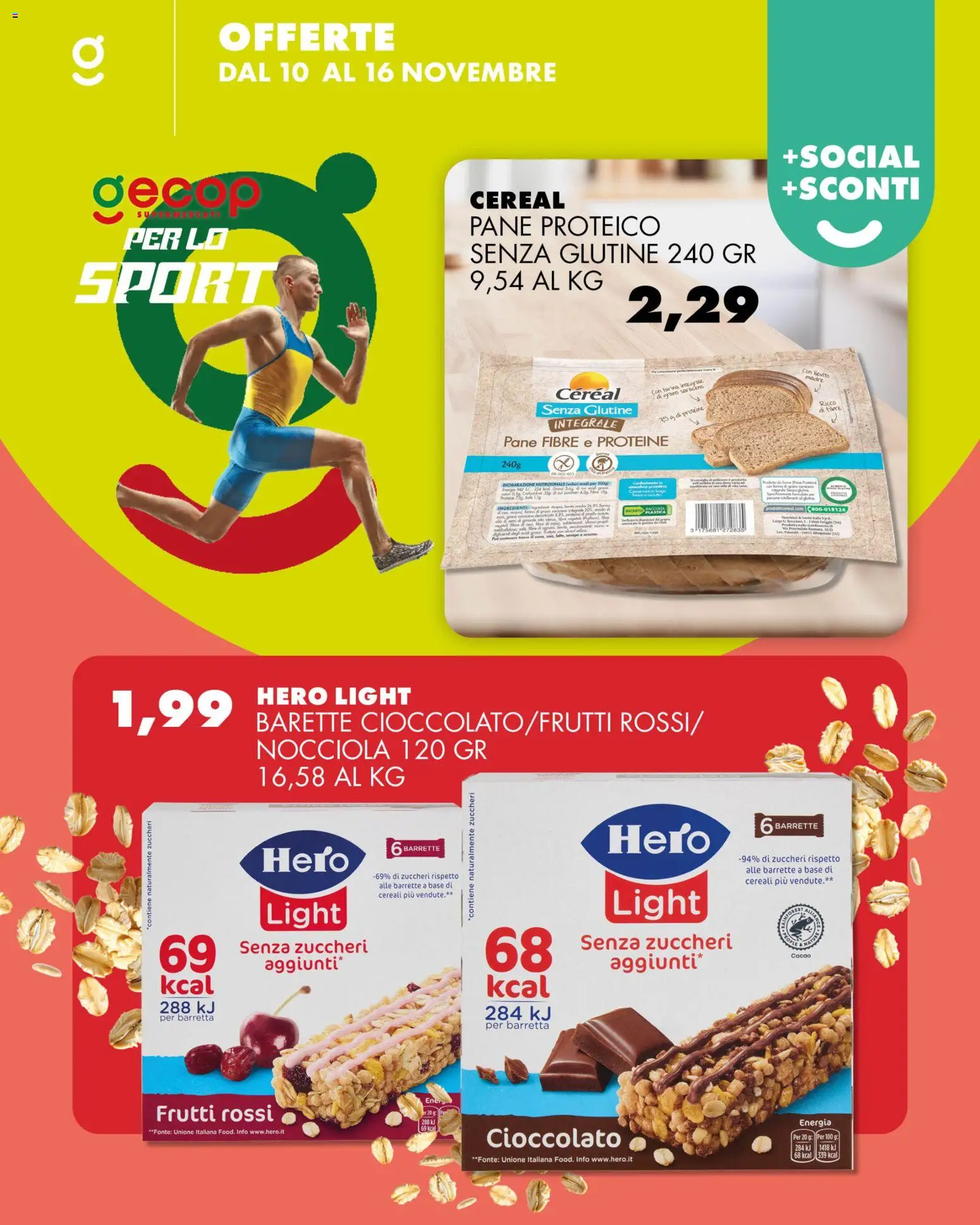 Volantino GECOP del 10.11.2025 | Pagina: 8 | Prodotti: Pane, Cereali, Barretta, Cacao