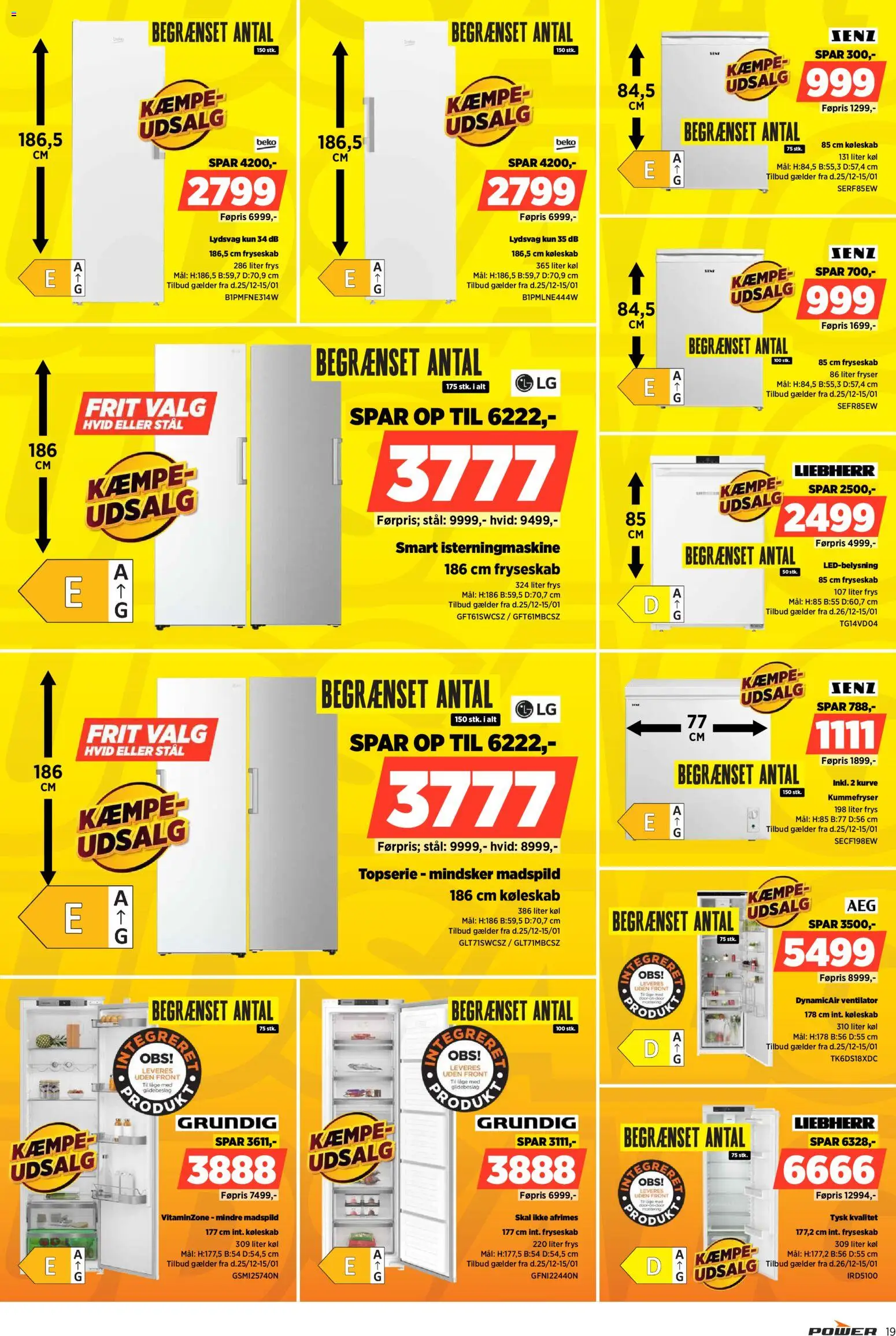 Power tilbudsavis – gyldig fra 25.12.2025 | Side: 19 | Produkter: Ventilator, Køleskab