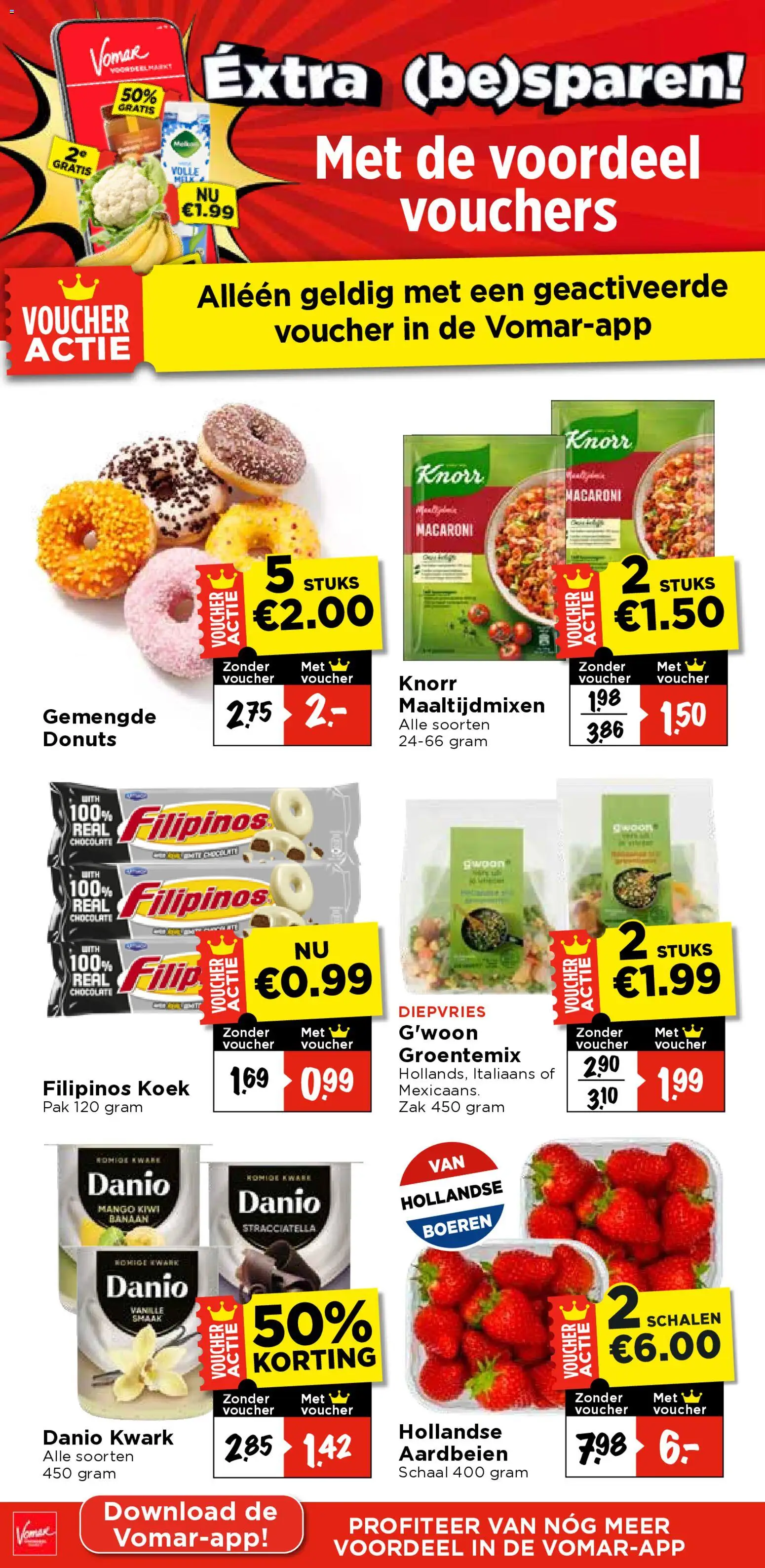 {H1} | Pagina: 8 | Producten: Aardbeien, Kwark, Macaroni, Zak