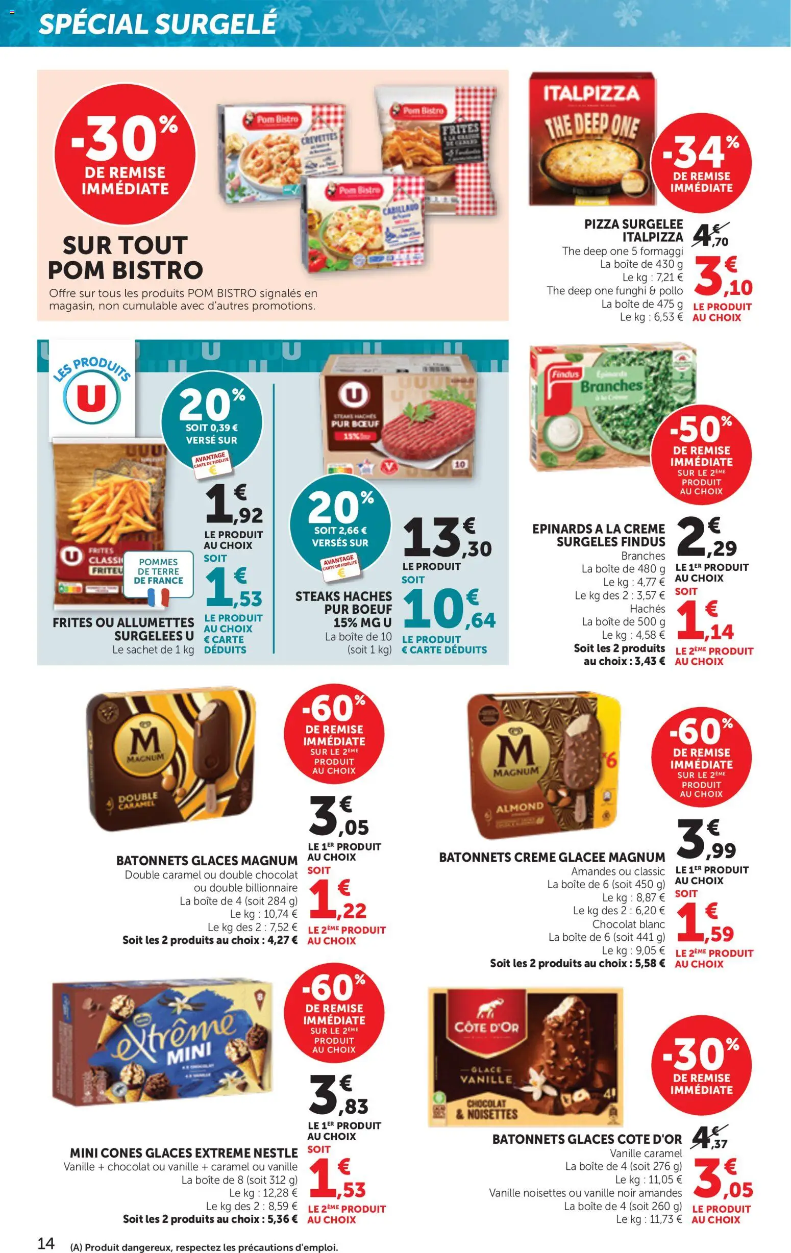 {H1} | Page: 14 | Produits: Chocolat, Thé, Crème, Amandes