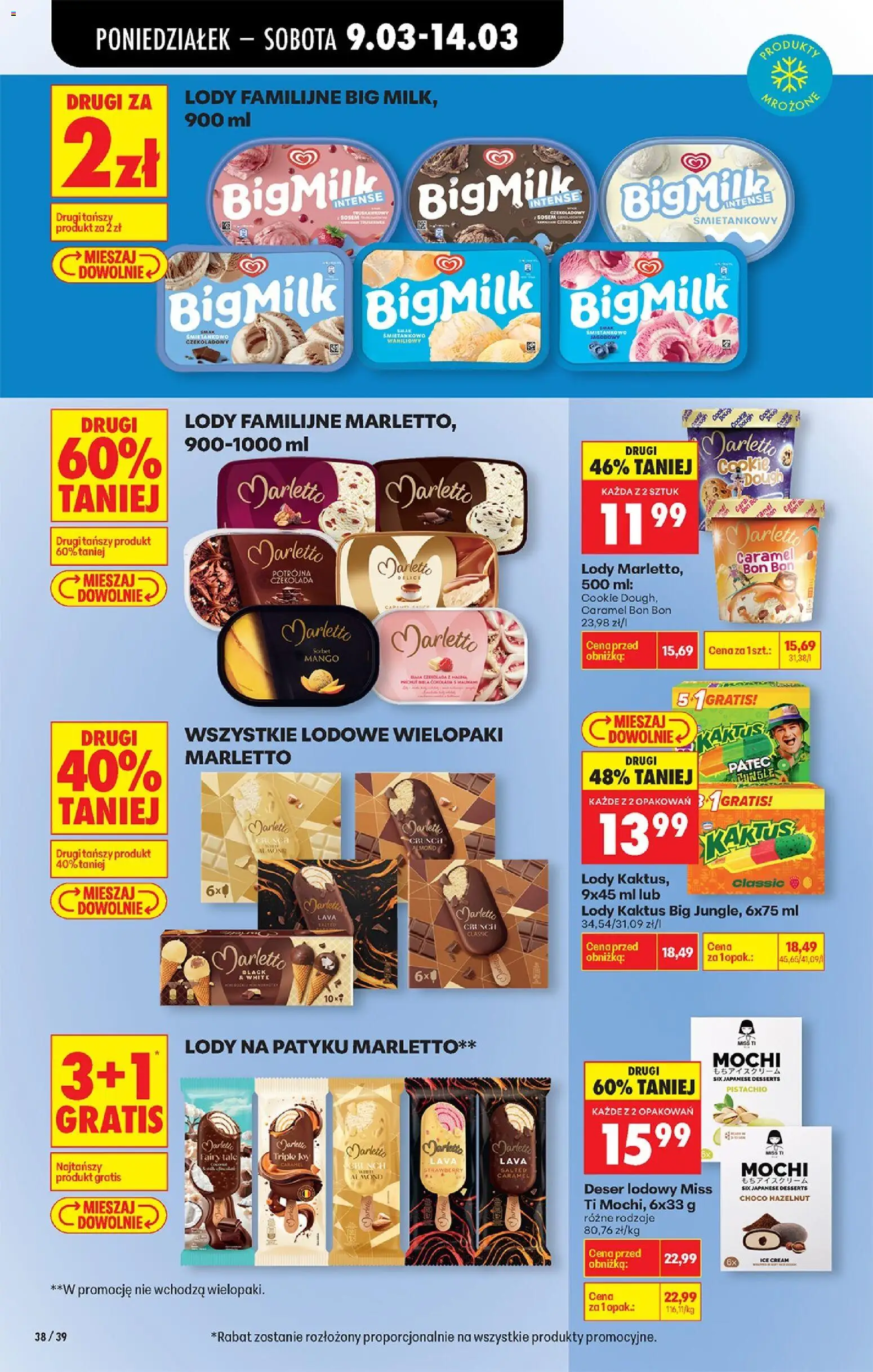 Biedronka gazetka od poniedziałku od 09.03.2026 | Strona: 44 | Produkty: Mango, Lody na patyku, Sorbet, Czekolada