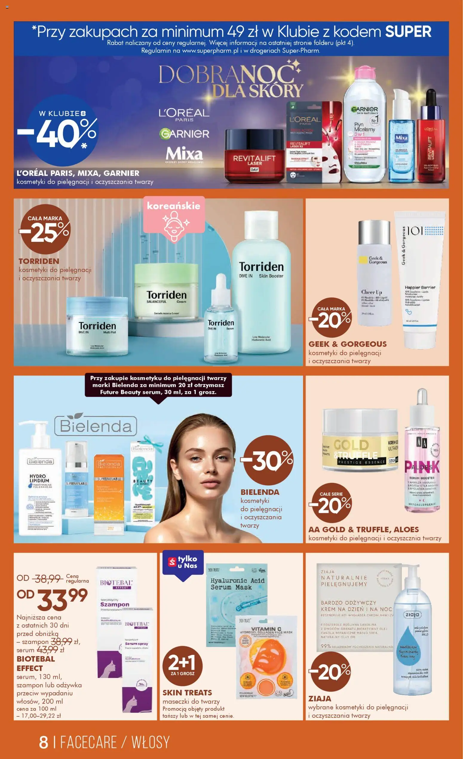 Super-pharm Gazetka od 06.11.2025 | Strona: 8 | Produkty: Maseczki do twarzy, Kosmetyki, Maseczki, Szampon
