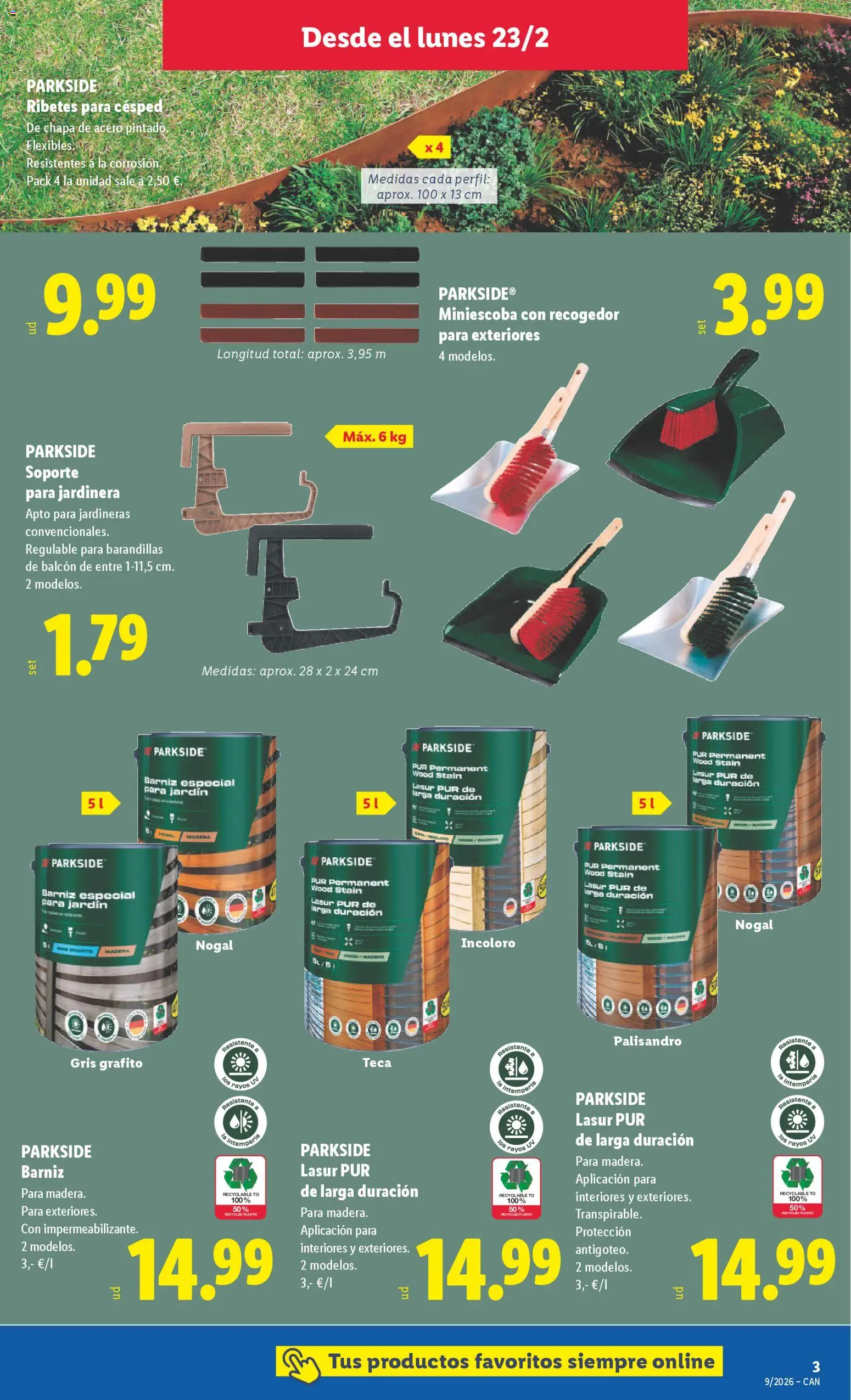Lidl - Canarias │ válido desde el 23.02.2026 | Página: 3 | Productos: Jardinera