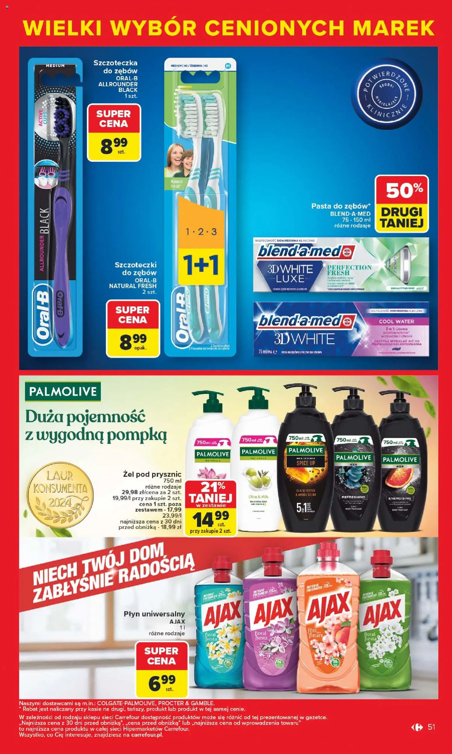 Carrefour Gazetka - Markowe atrakcje cenowe od 27.10.2025 | Strona: 53 | Produkty: Rower, Body, Żel pod prysznic, Pasta do zębów